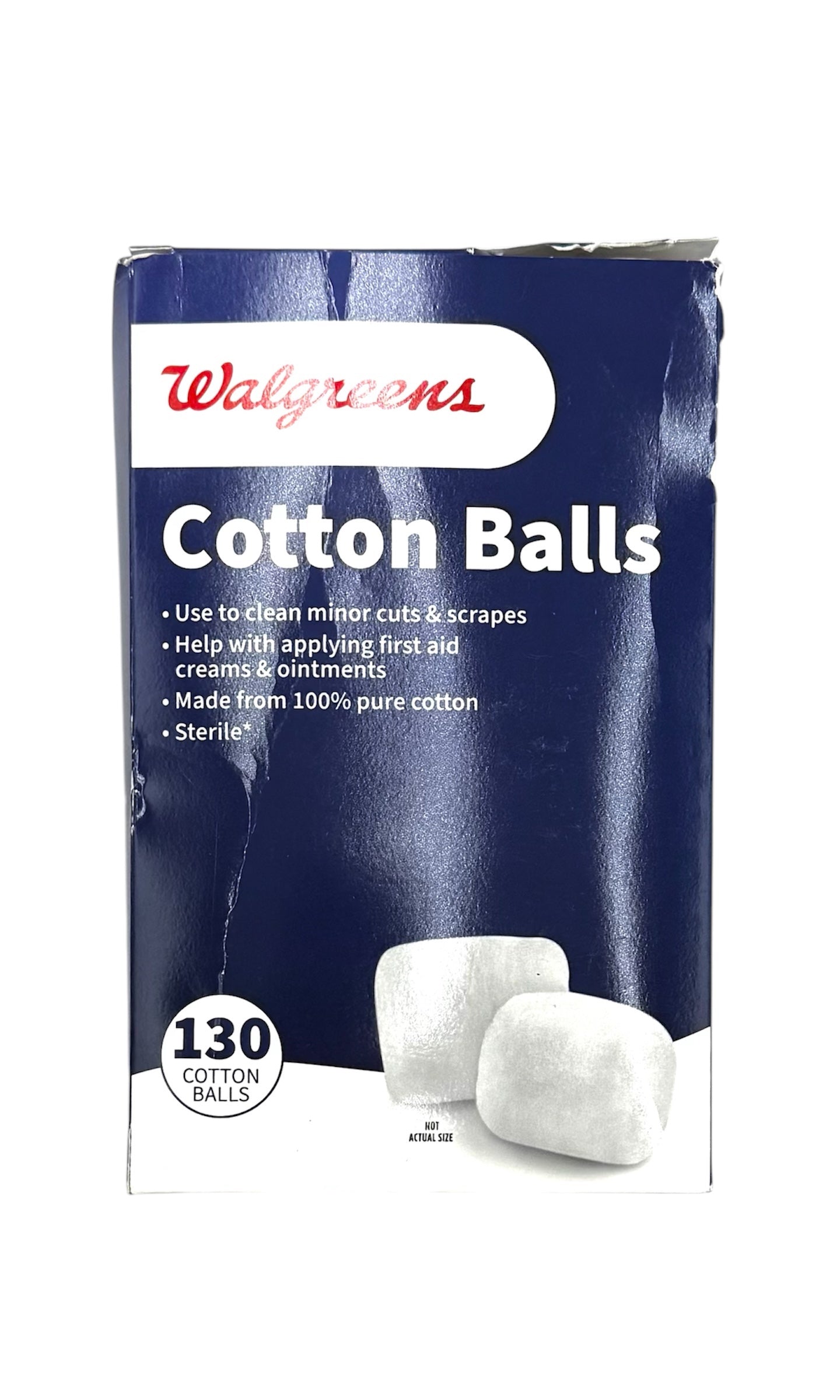 Cotton Balls, Walgreens Brand, Minimum of 100 per Package