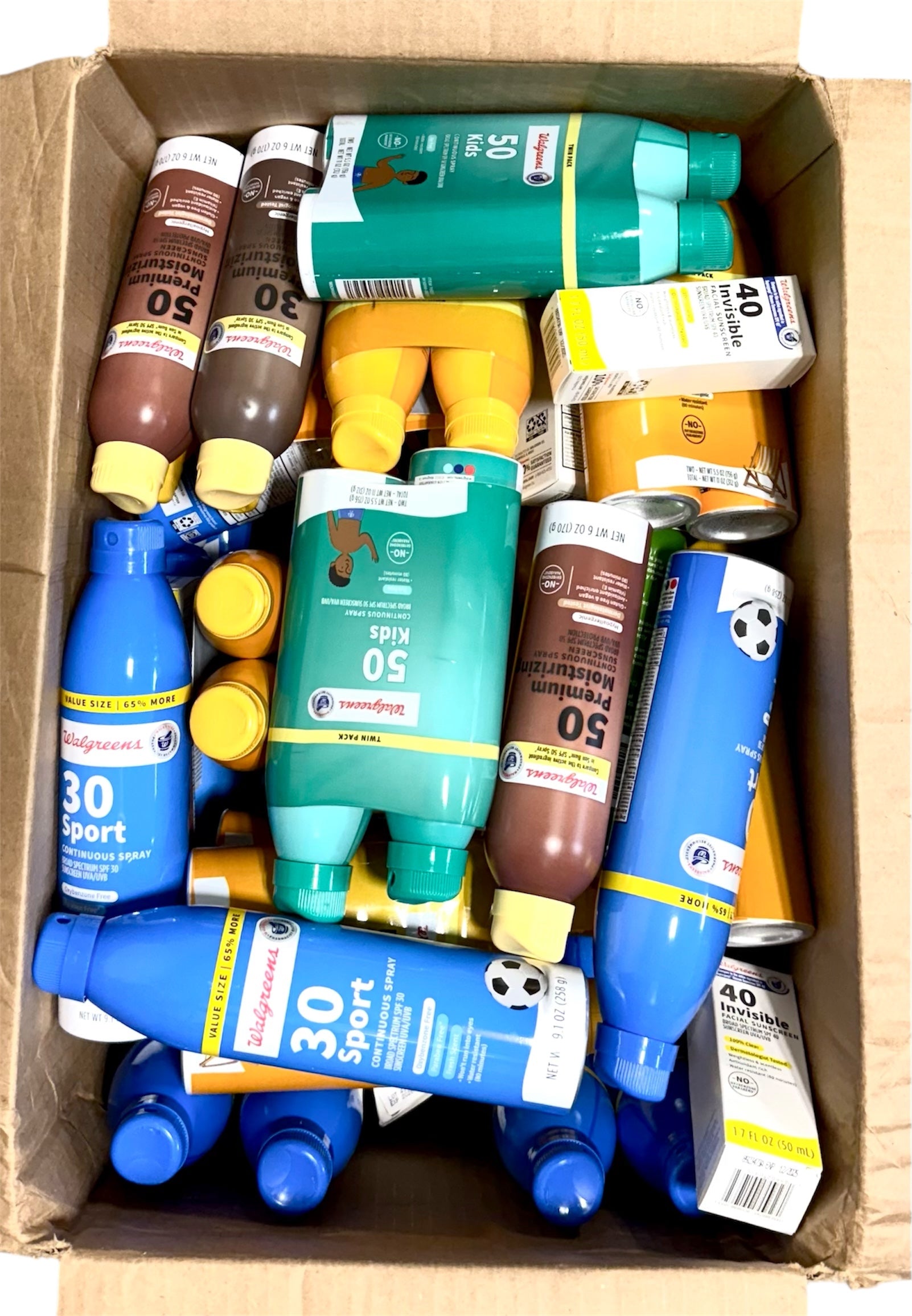 Sunscreen, Sun-Care, Full-Sized, Assorted Brands & SPF