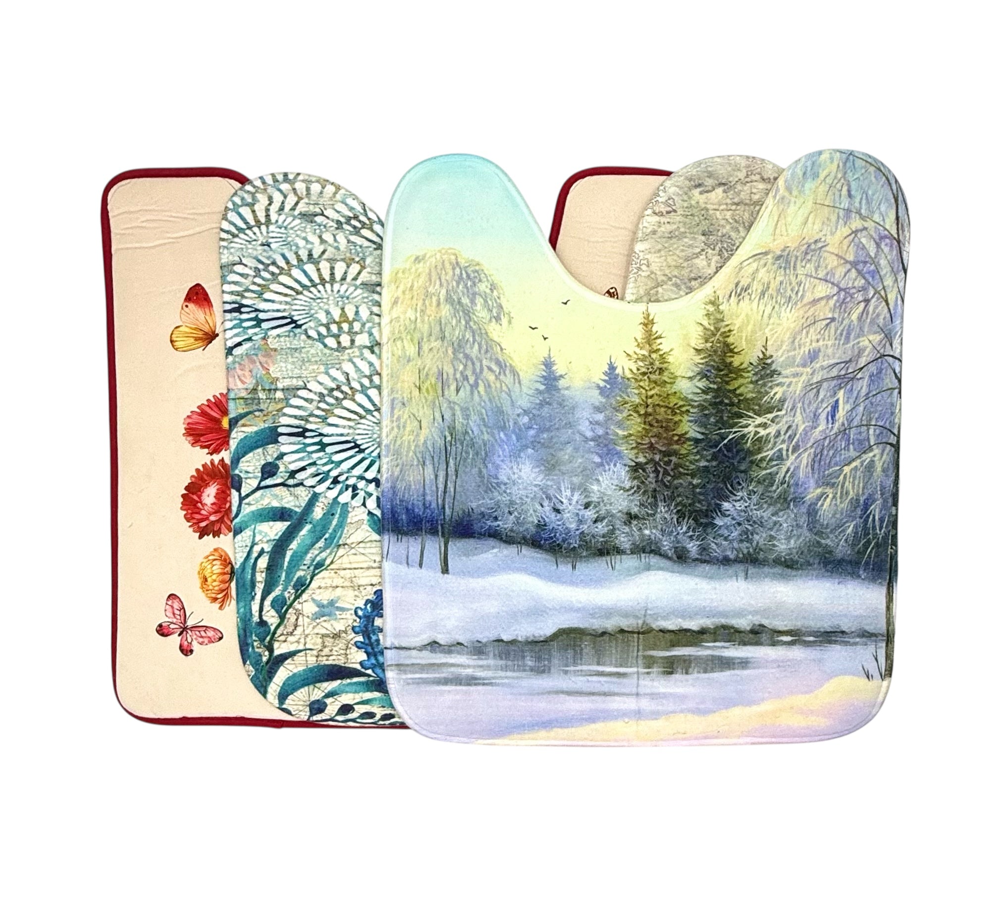 Toilet Base Mats & Toilet Seat Covers, Assorted Box