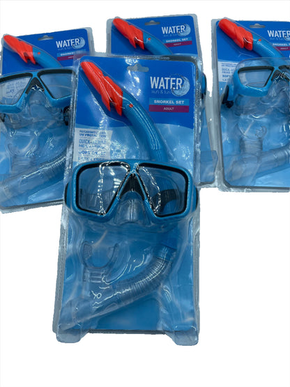 Swim Snorkel Set, Adult Size. Case of 4