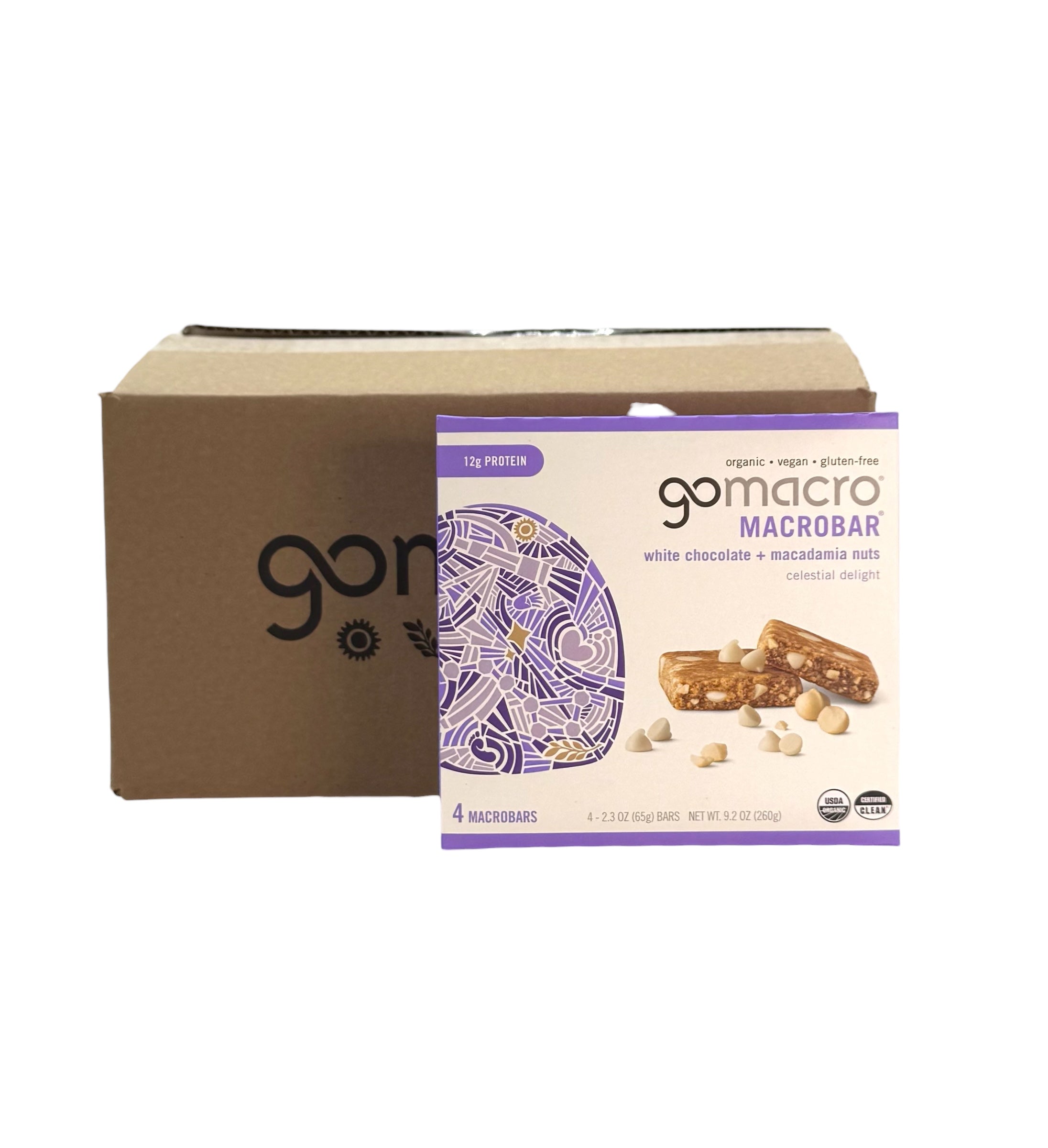 Protein Bars, Gluten Free, GoMacro Brand - Case of 28 Bars