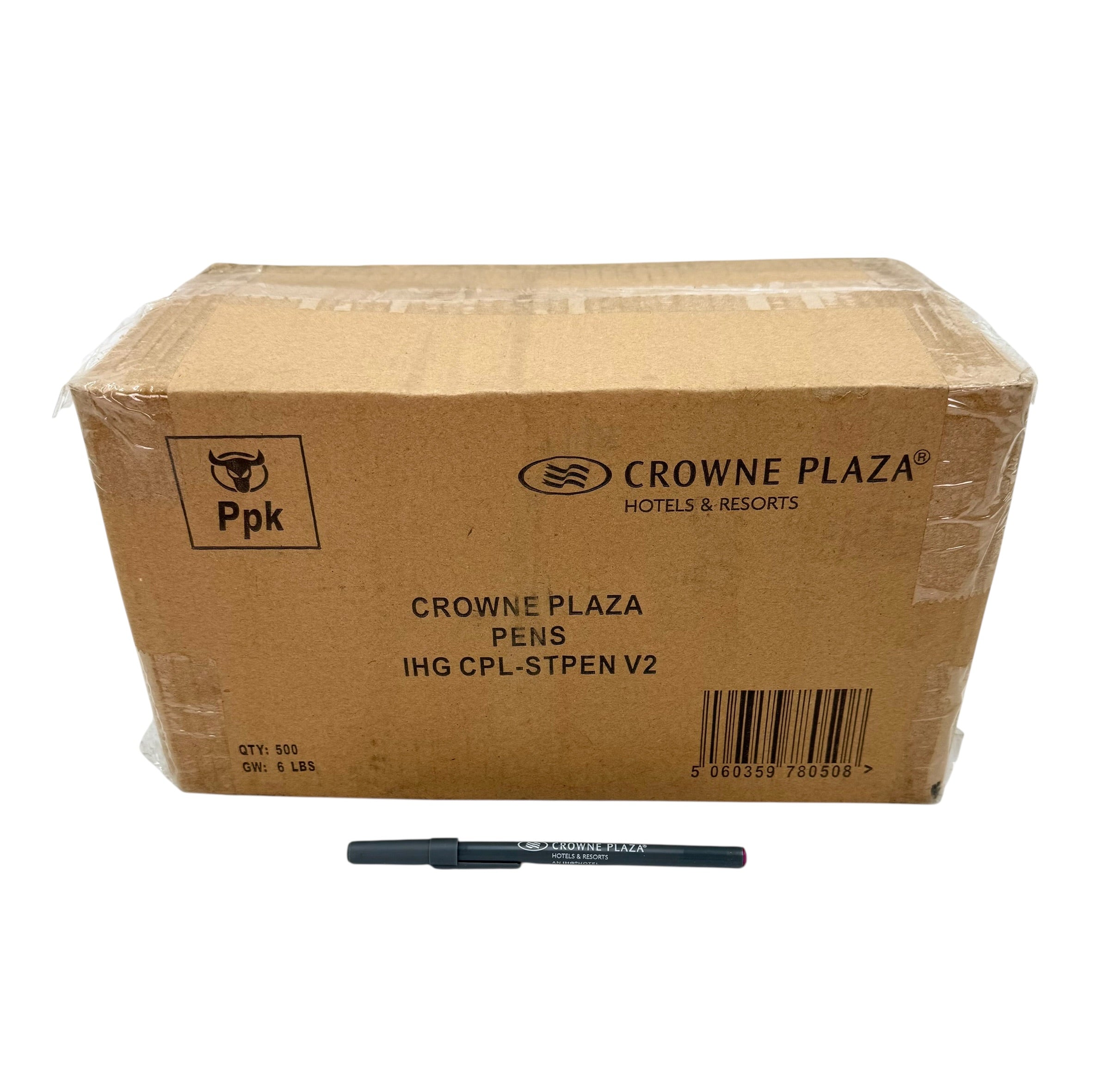 Black Ink Pens with Cap, Crowne Plaza Branded