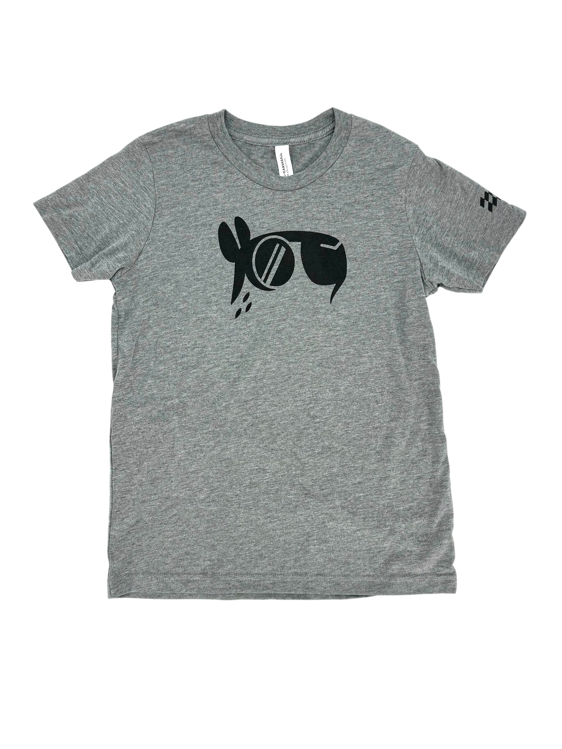 Youth Gray Capybara Print T-Shirt