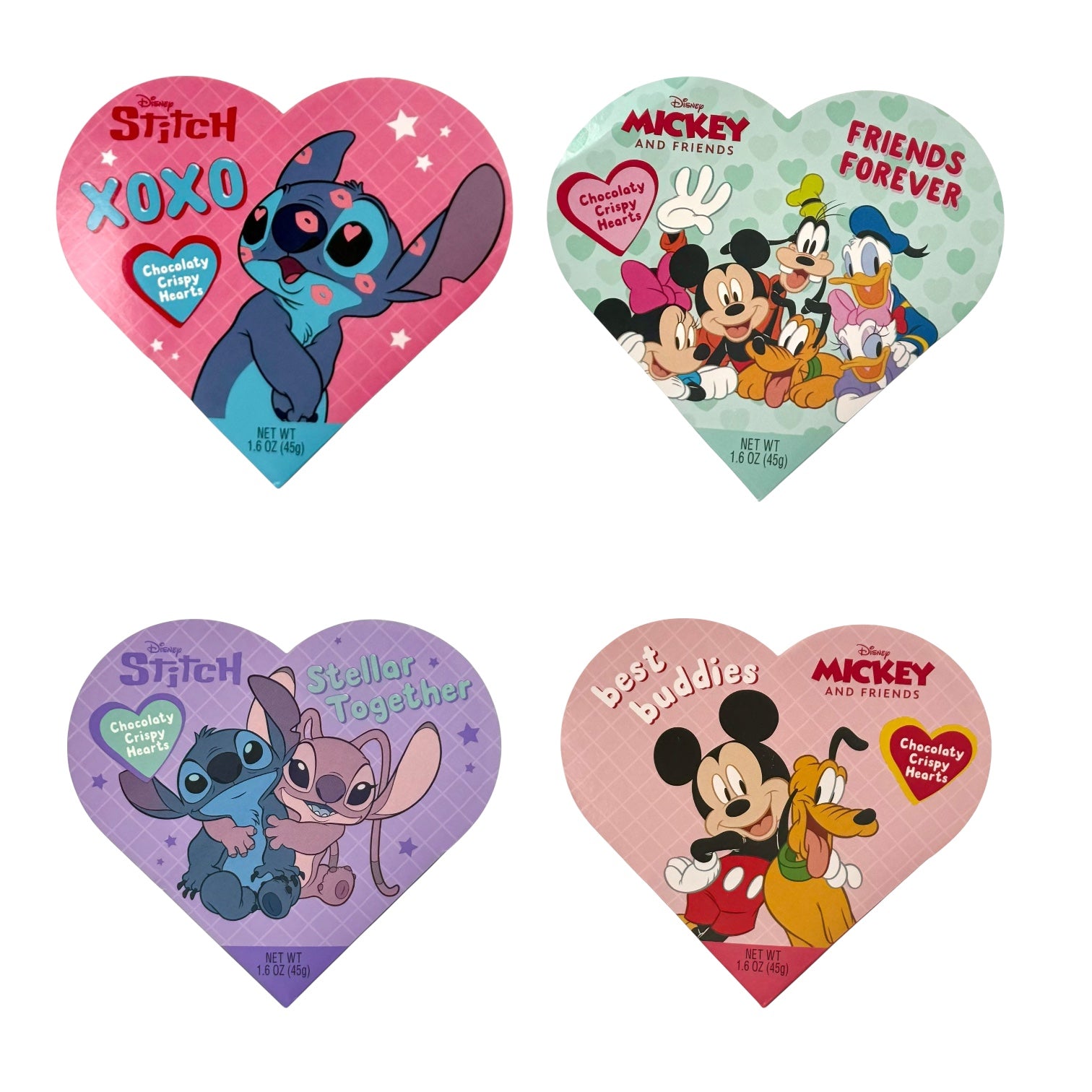 Chocolaty Crispy Hearts, 1.6 oz. - Assorted Styles
