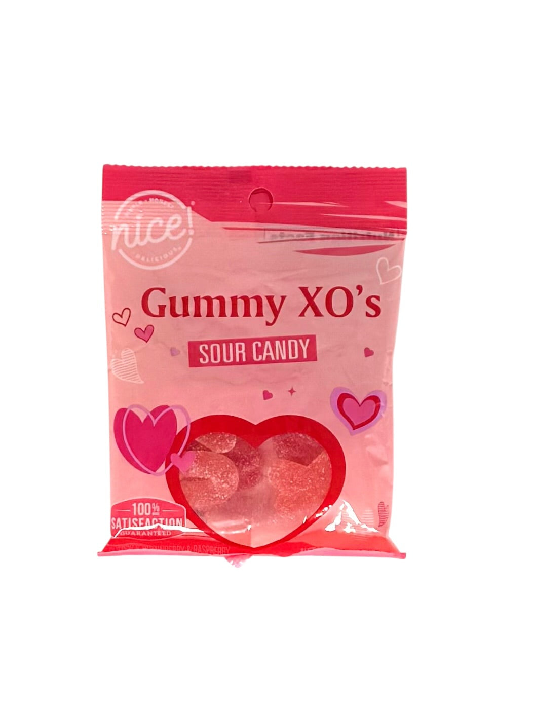 Gummy Sour Candy, XO's - 2.82 oz. Bag