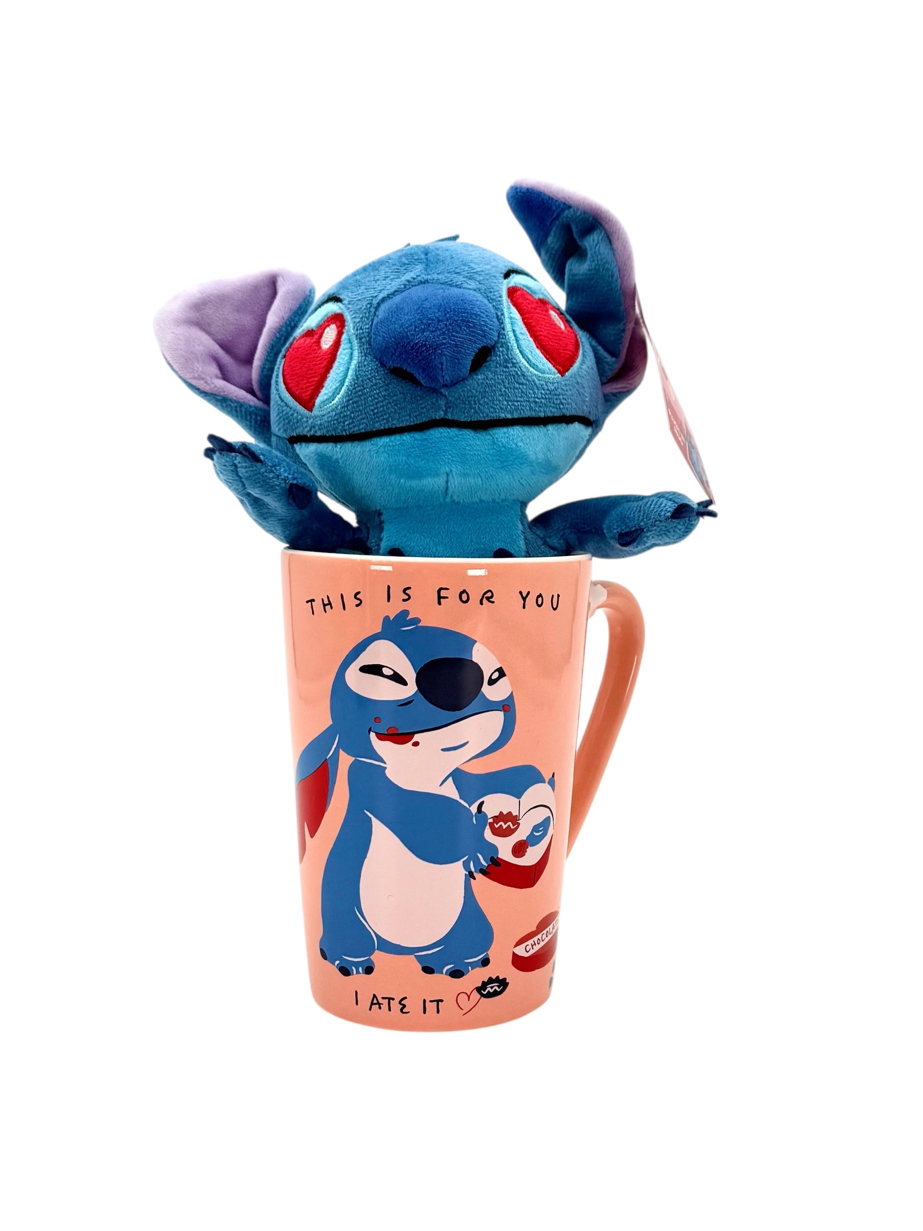Disney Stitch Plush in Mug Gift Set