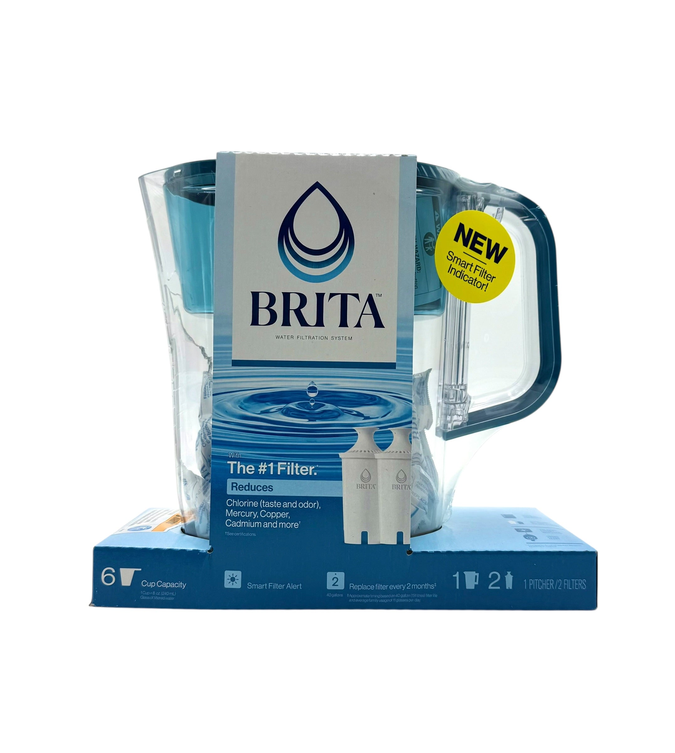 Brita Denali 6 Cup Water Filter Pitcher
