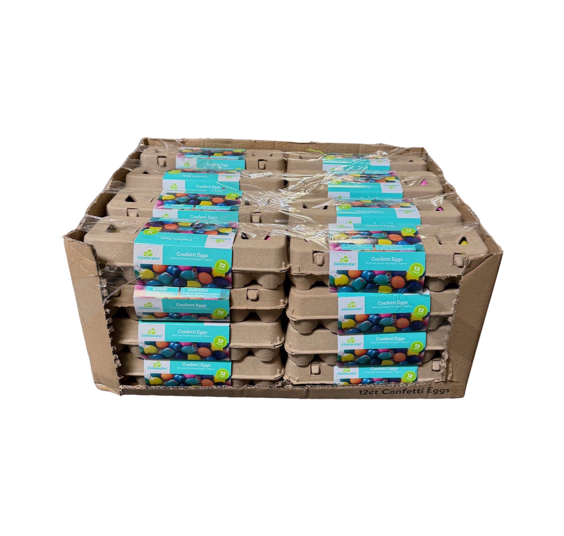 Confetti Eggs, 12 ct. Carton - Case of 30 or More