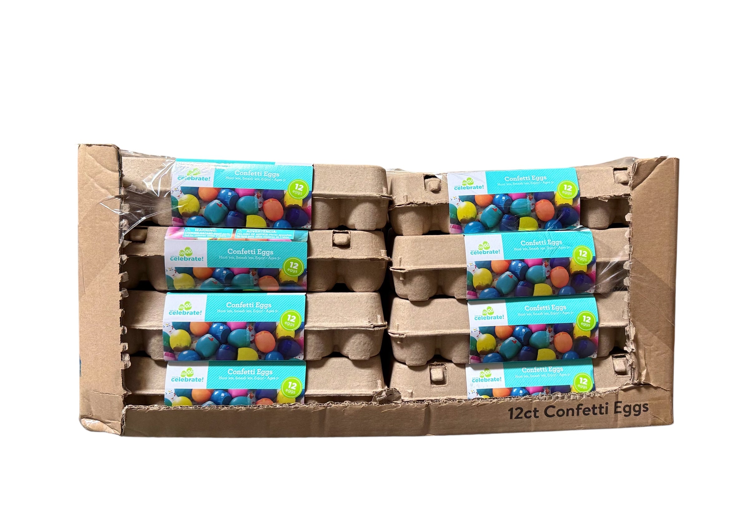 Confetti Eggs, 12 ct. Carton - Case of 30 or More