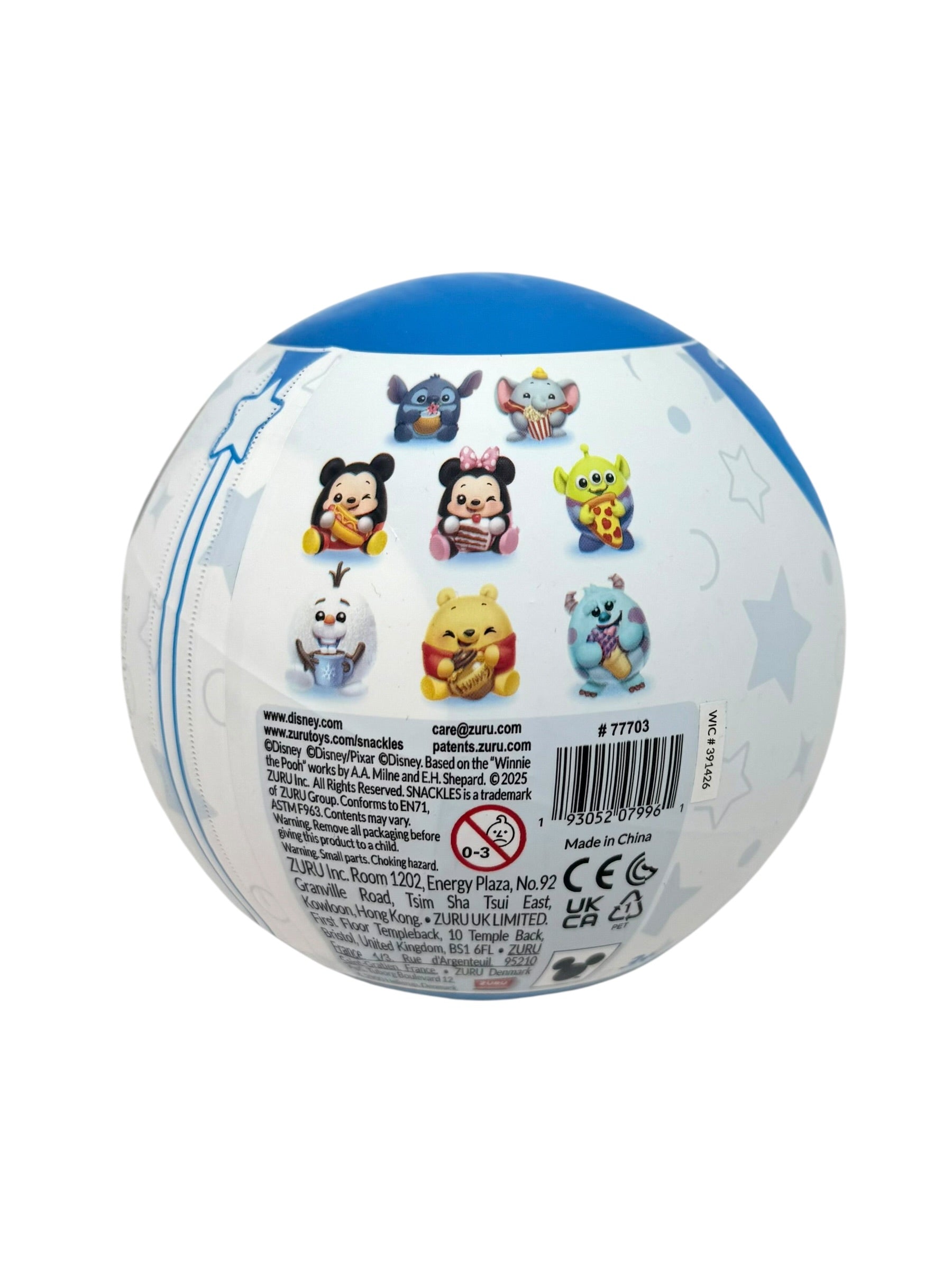 Disney Snackles, 5" Stuffed Animal Mystery Capsule