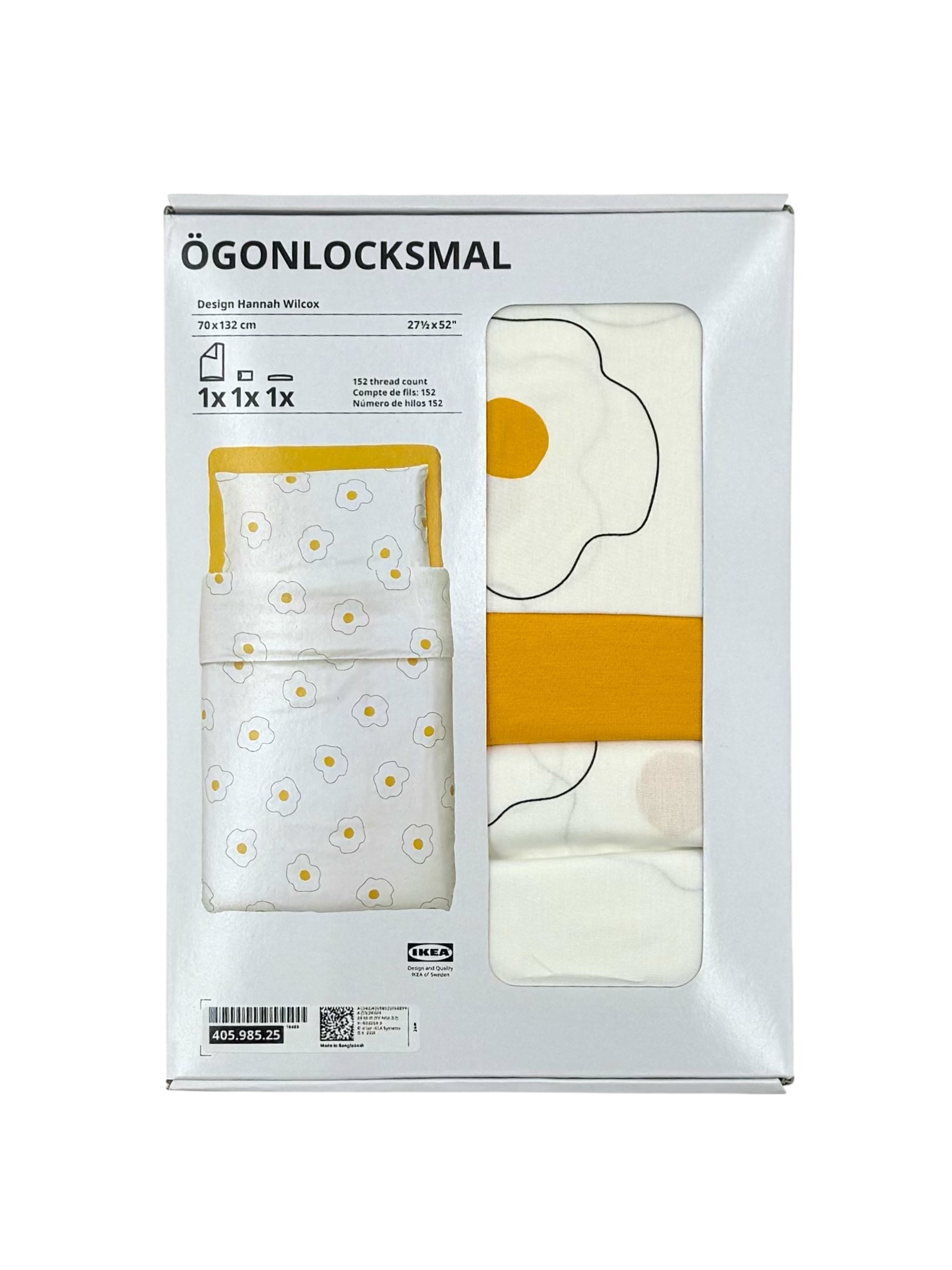 3-Piece Bedlinen Set for Crib - IKEA Ögonlocksmal