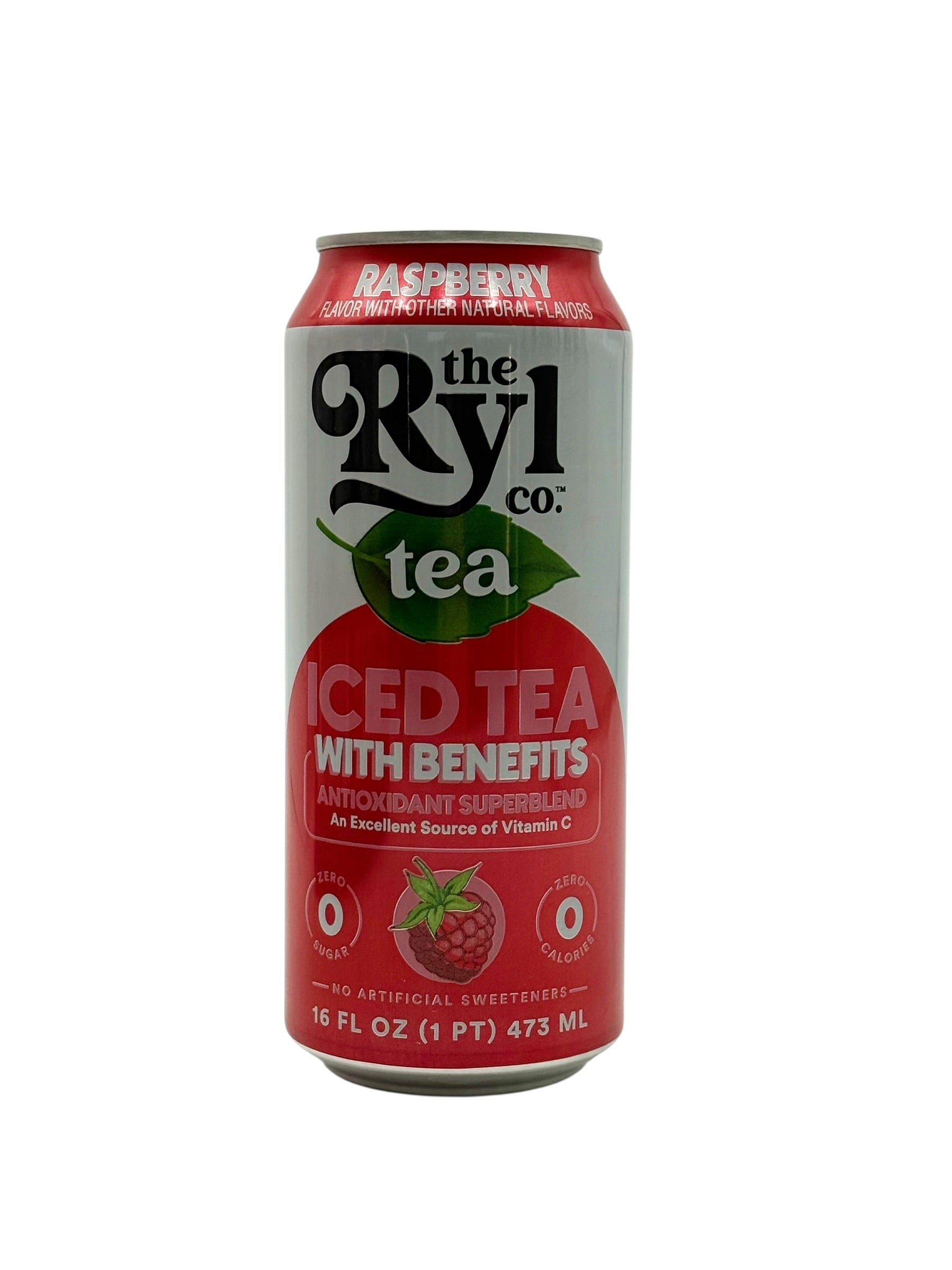 Ryl Raspberry Iced Tea, 16 oz. Can, Case of 12 Cans