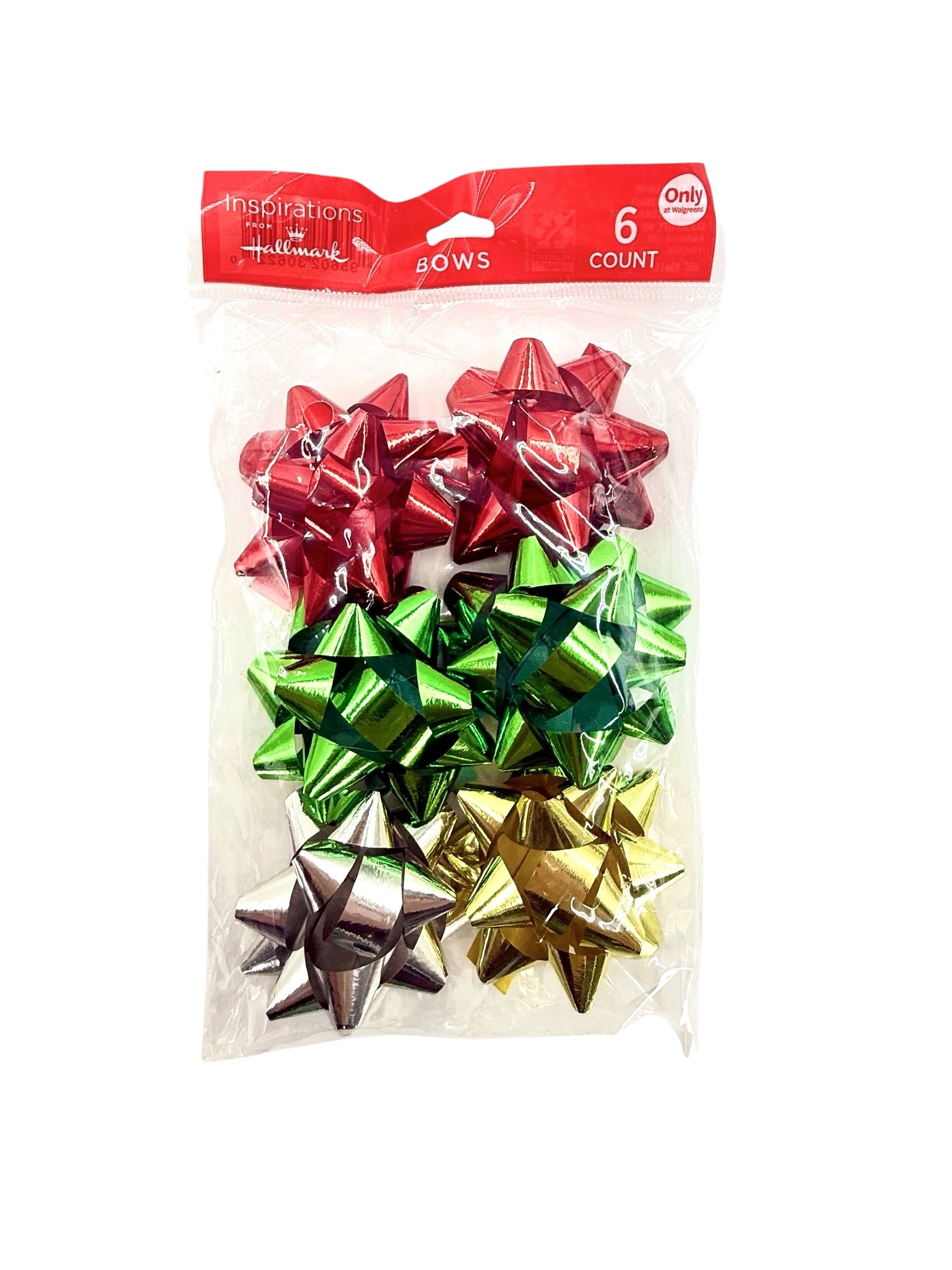 Mini Peel 'n Stick Bows, 6 Count Bag