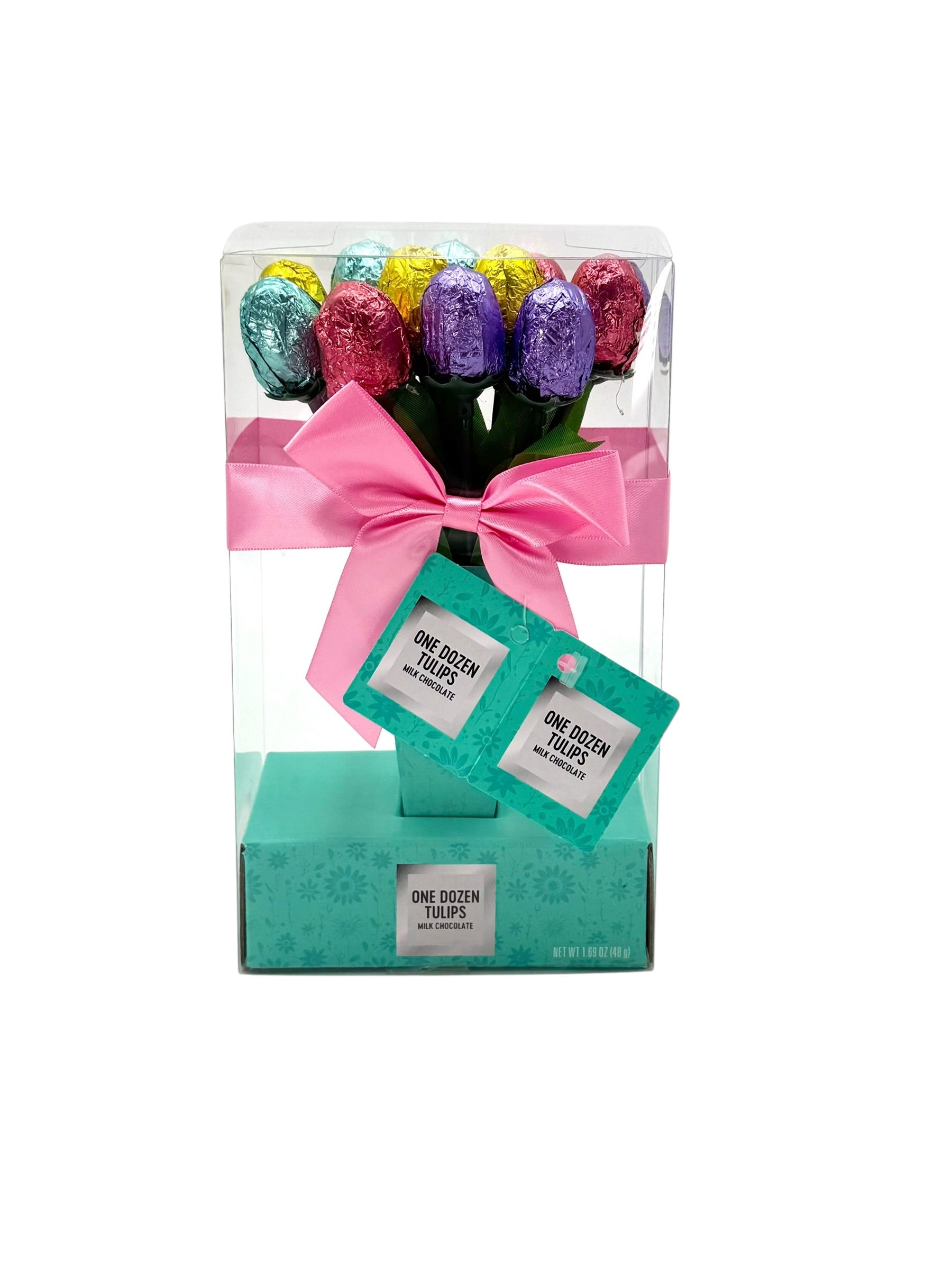 Bouquet of One Dozen Milk Chocolate Tulips