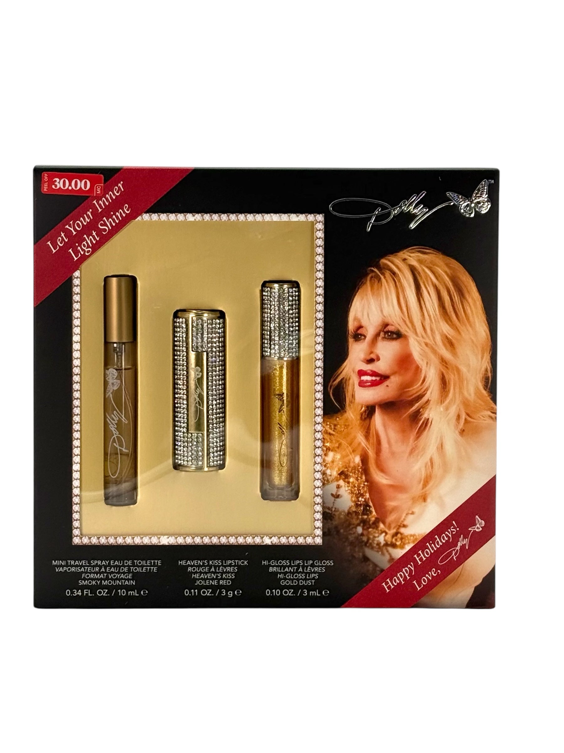 Dolly Parton Cosmetics Gift Set, Let Your Inner Light Shine