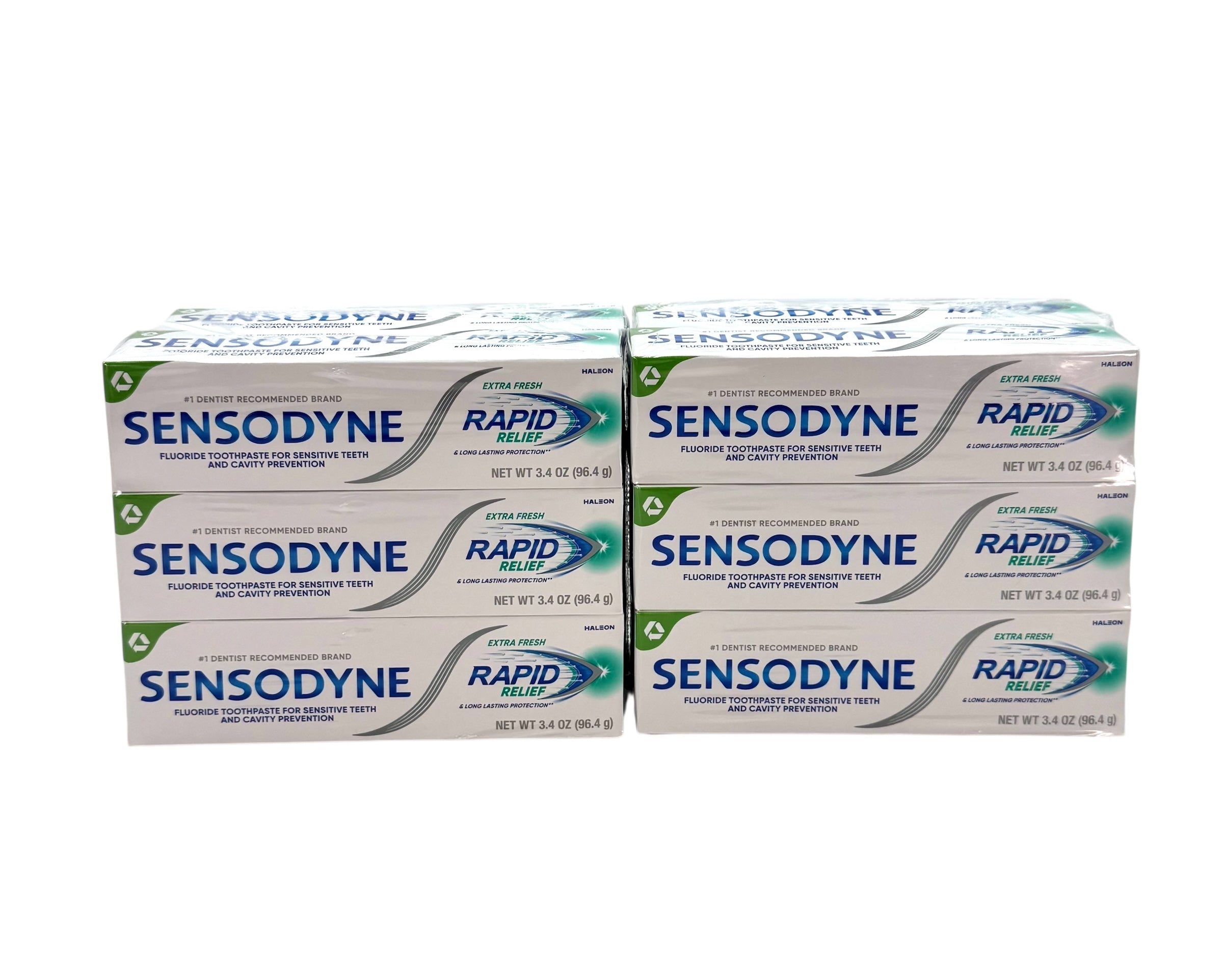 Sensodyne Extra Fresh Rapid Relief Toothpaste, 3.4 oz. Tube - Case of 12 Tubes