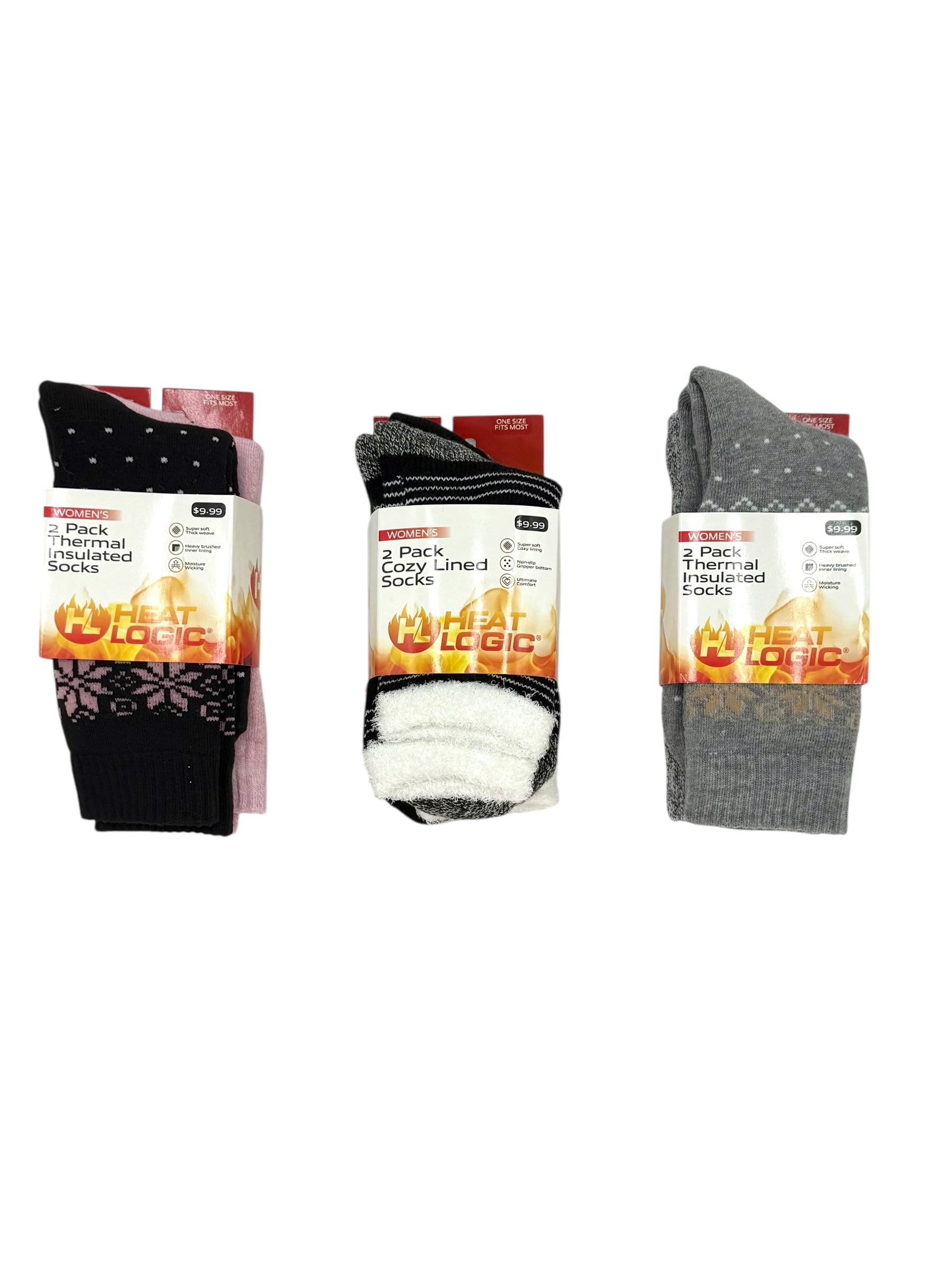 Women's Heat Logic Socks, 2-Pack