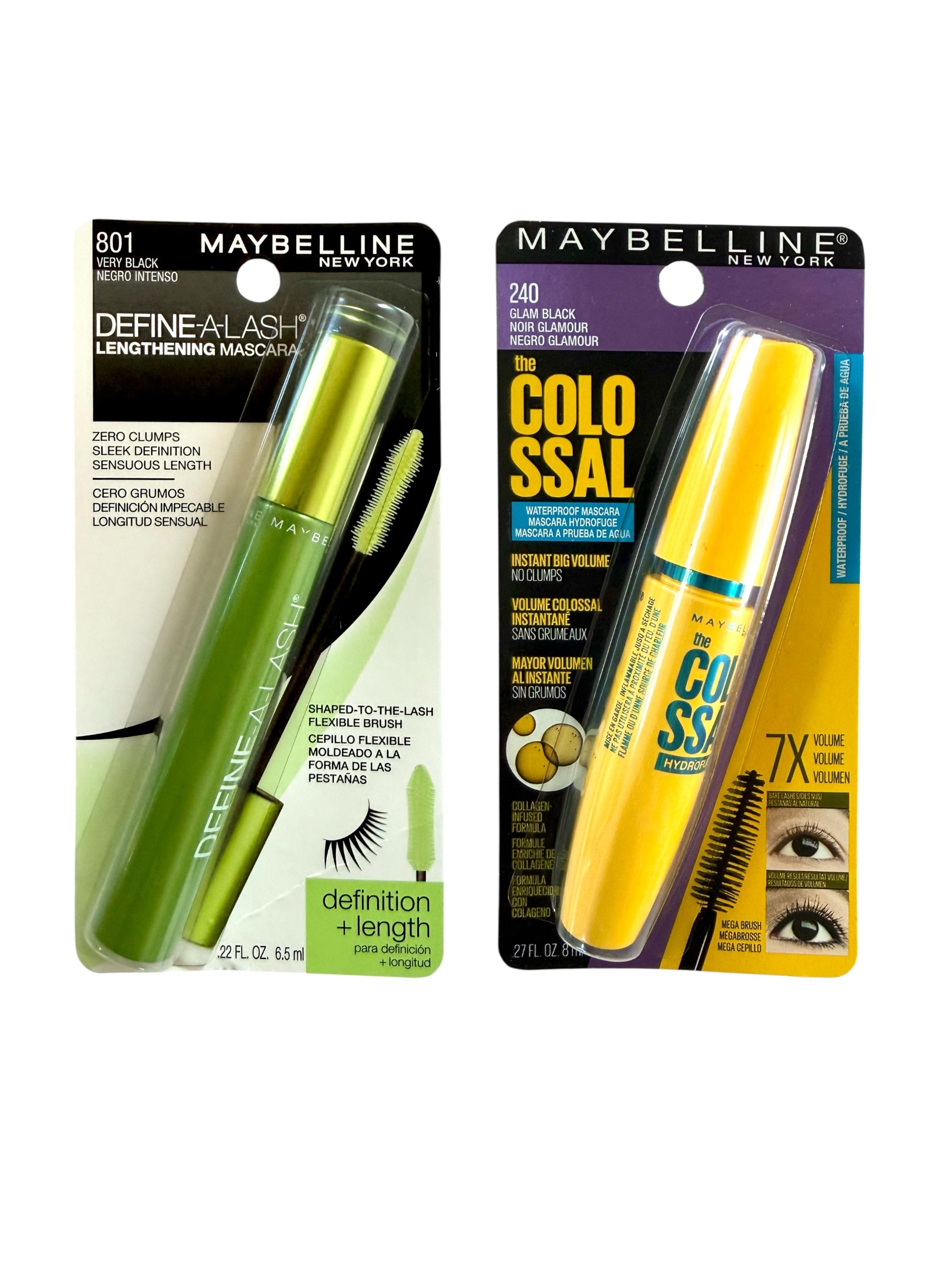 Maybelline Mascara, Black, Assorted Styles - 1 Tube