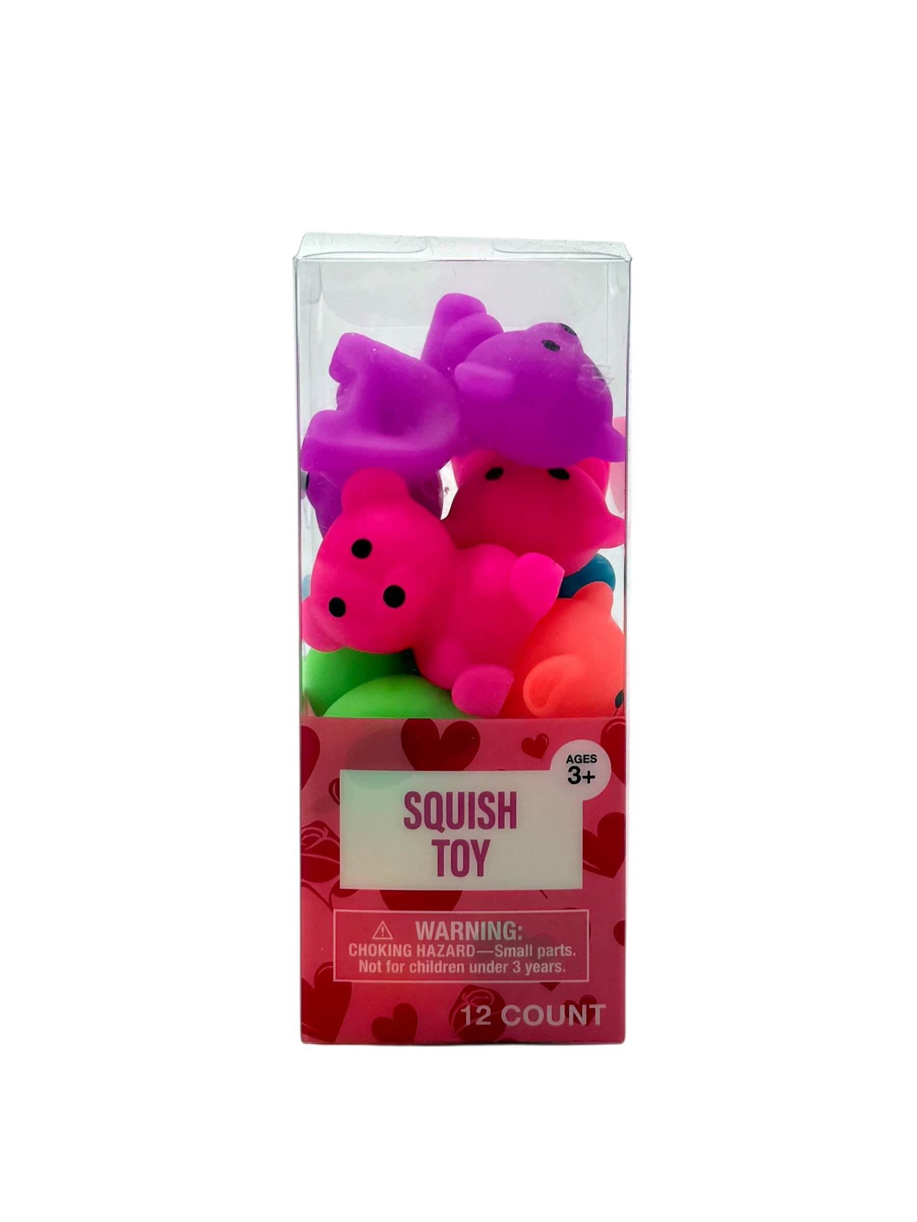 Bear Squish Toys - Pack of 12 Toys, Case of 4 Packs