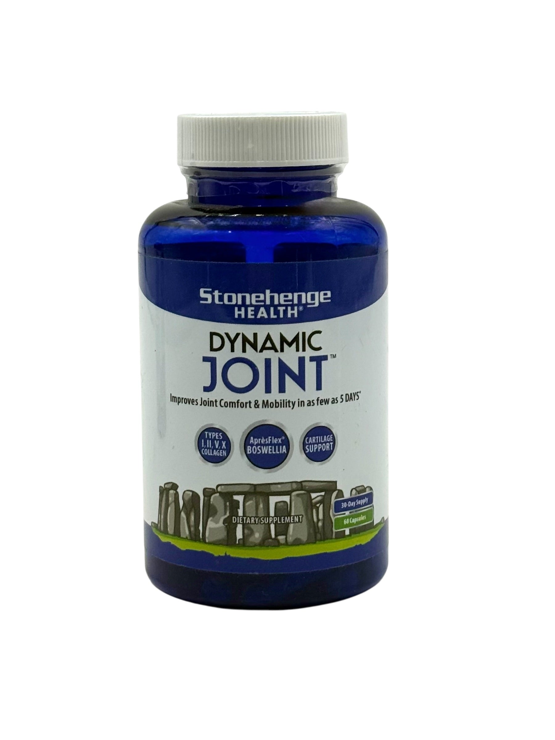 Dynamic Joint Supplement, Stonehenge Health - Bottle of 60 Capsules