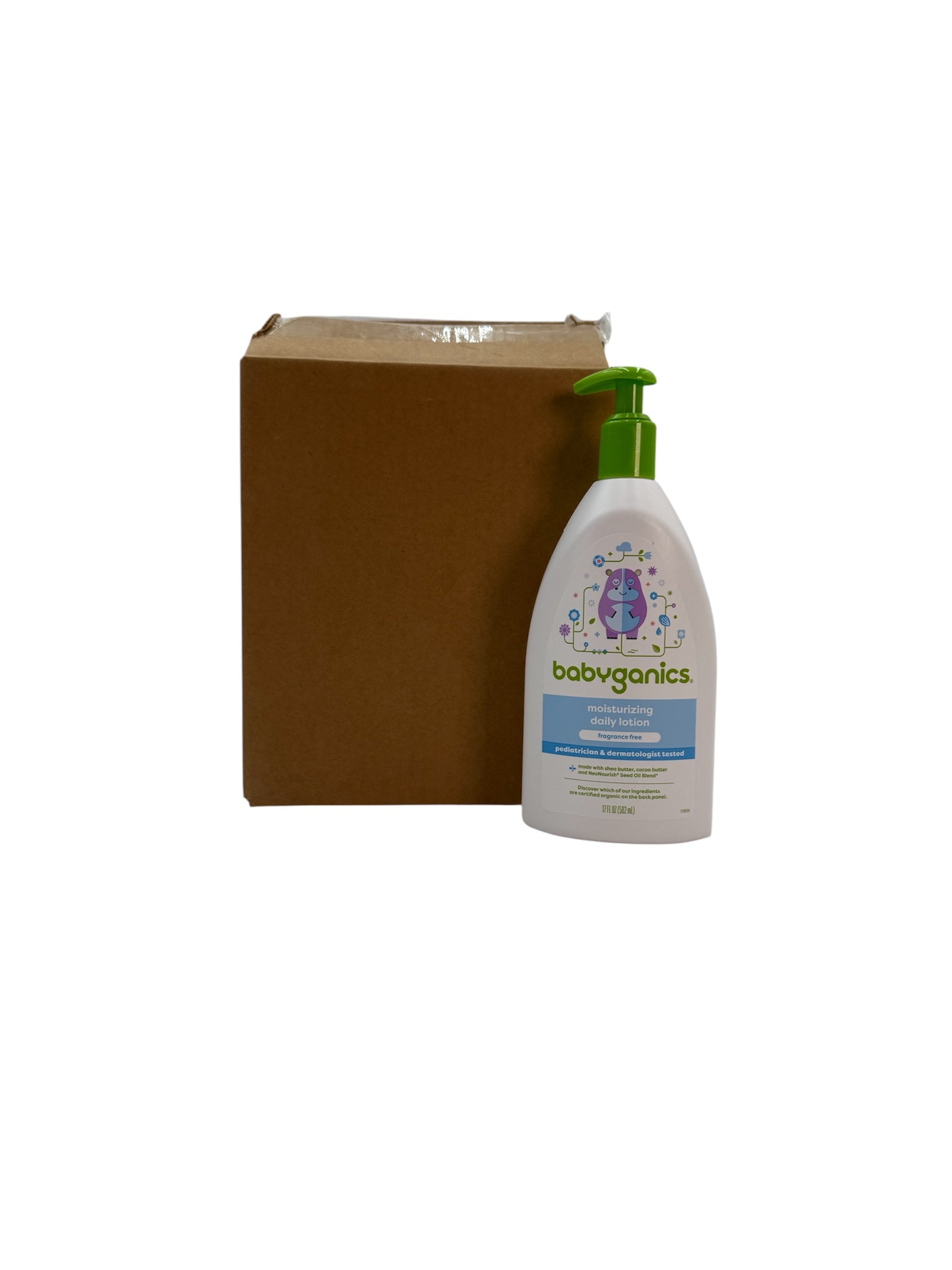 Moisturizing Daily Lotion - Babyganics - 17 oz. Bottle, Case of 4 Bottles