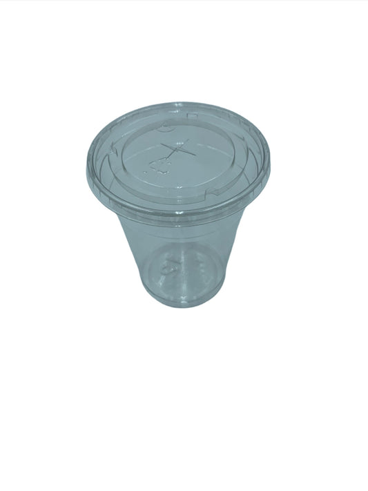 Plastic Cup & Lid with Straw Opening Set, Case of 1020 sets