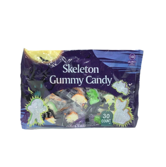 Skeleton Gummy Candy.  7.94 oz bag.  Bag of 10 bags.