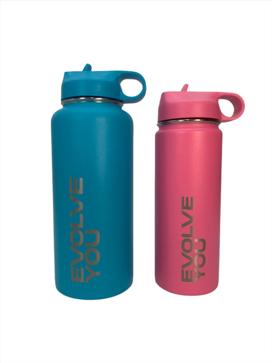 Stainless Steel Water Bottle, EvolveYou Brand