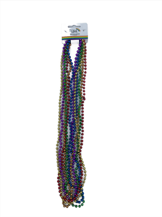 Bead Necklaces. 6 strands per pack. 4 packs per bag.