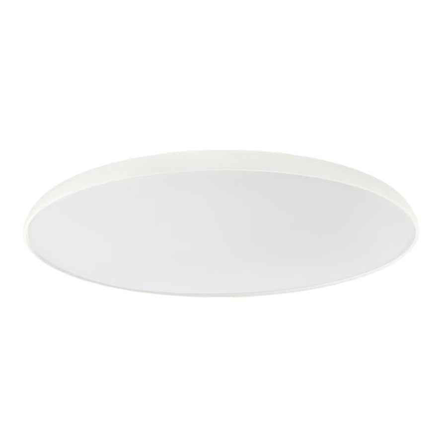 18" Round LED Ceiling Lamp, White - IKEA Nymåne