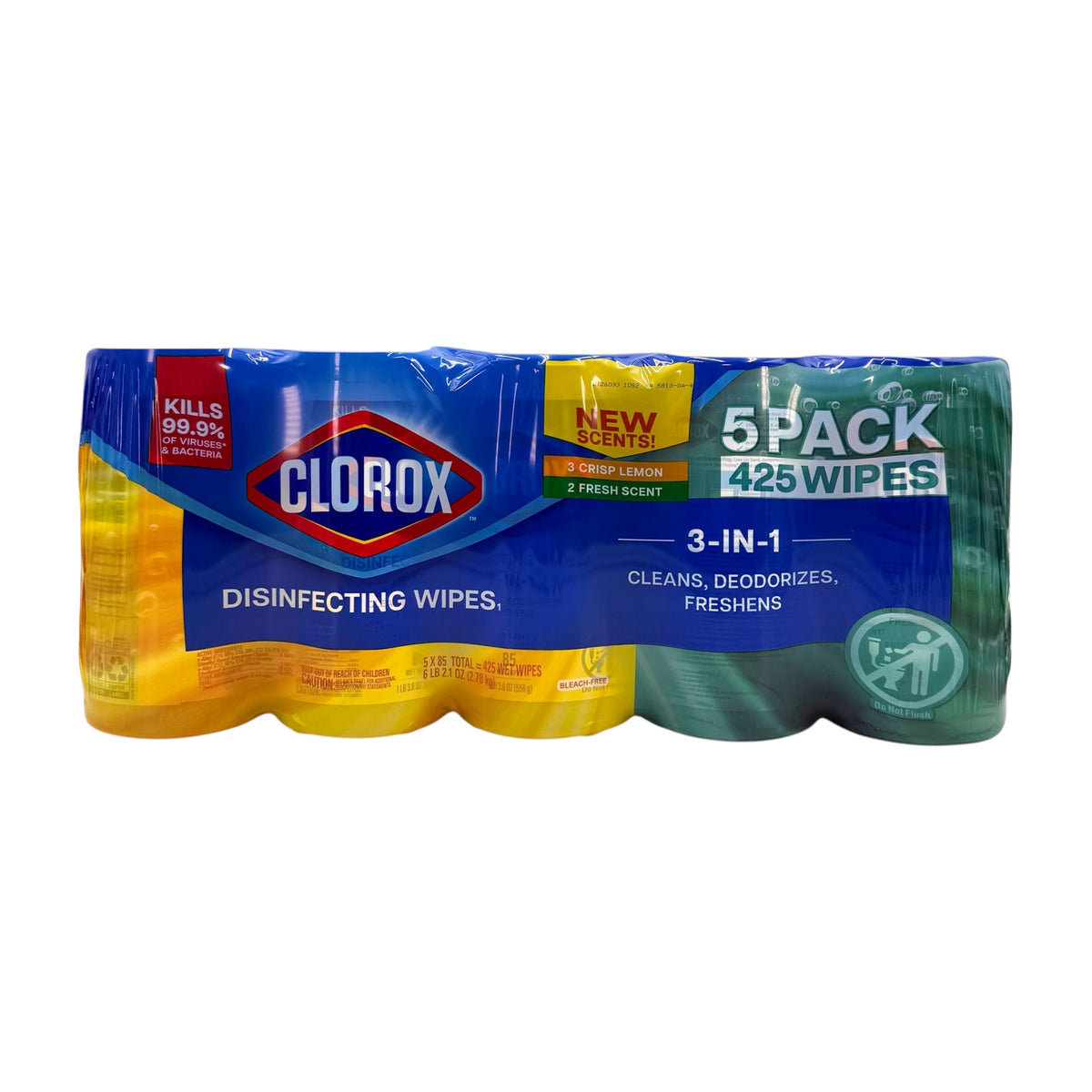 Clorox Disinfecting Wipes, Bleach Free - Crisp Lemon & Fresh Scent