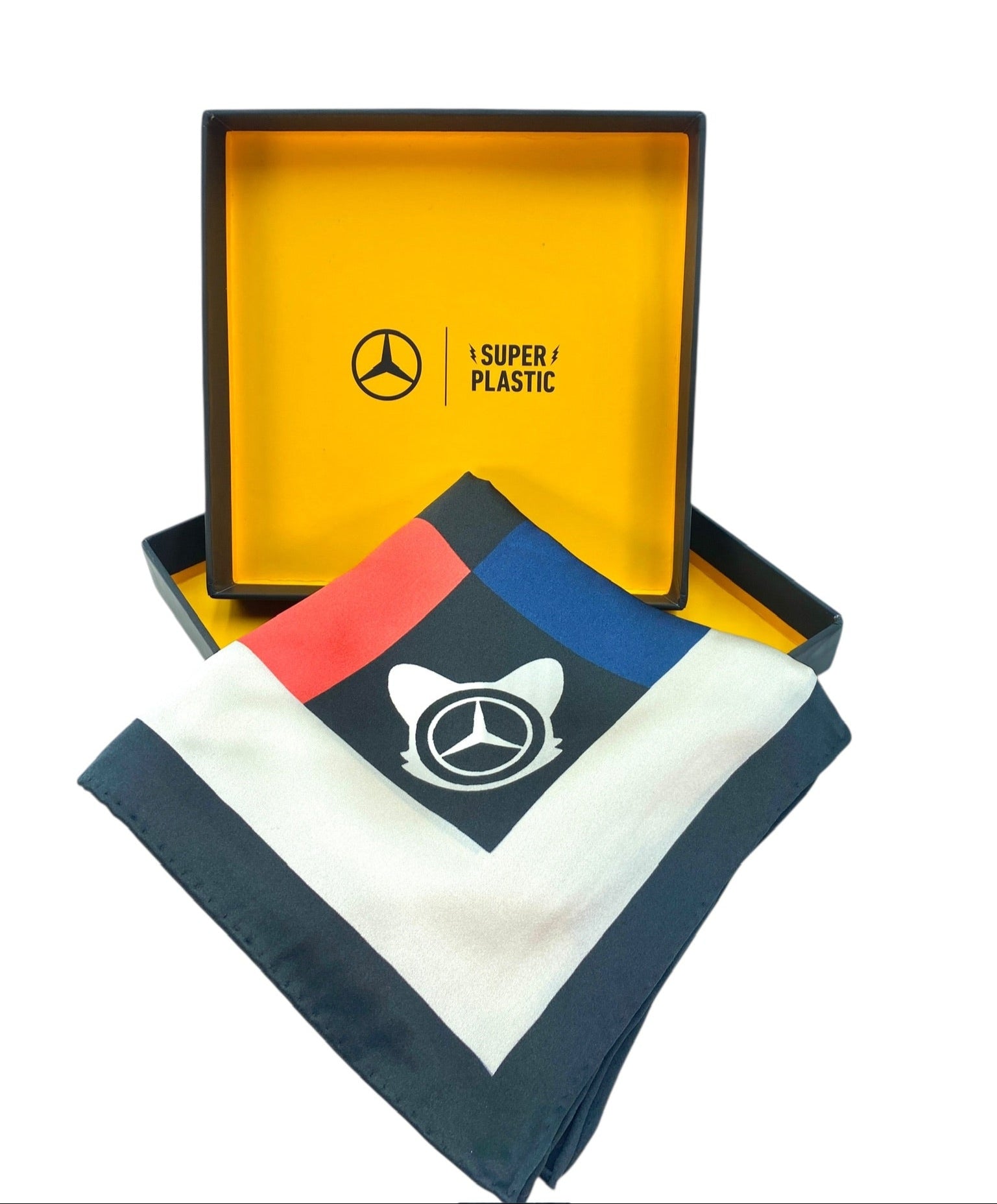 Silk Scarf, Mercedes Benz Logo