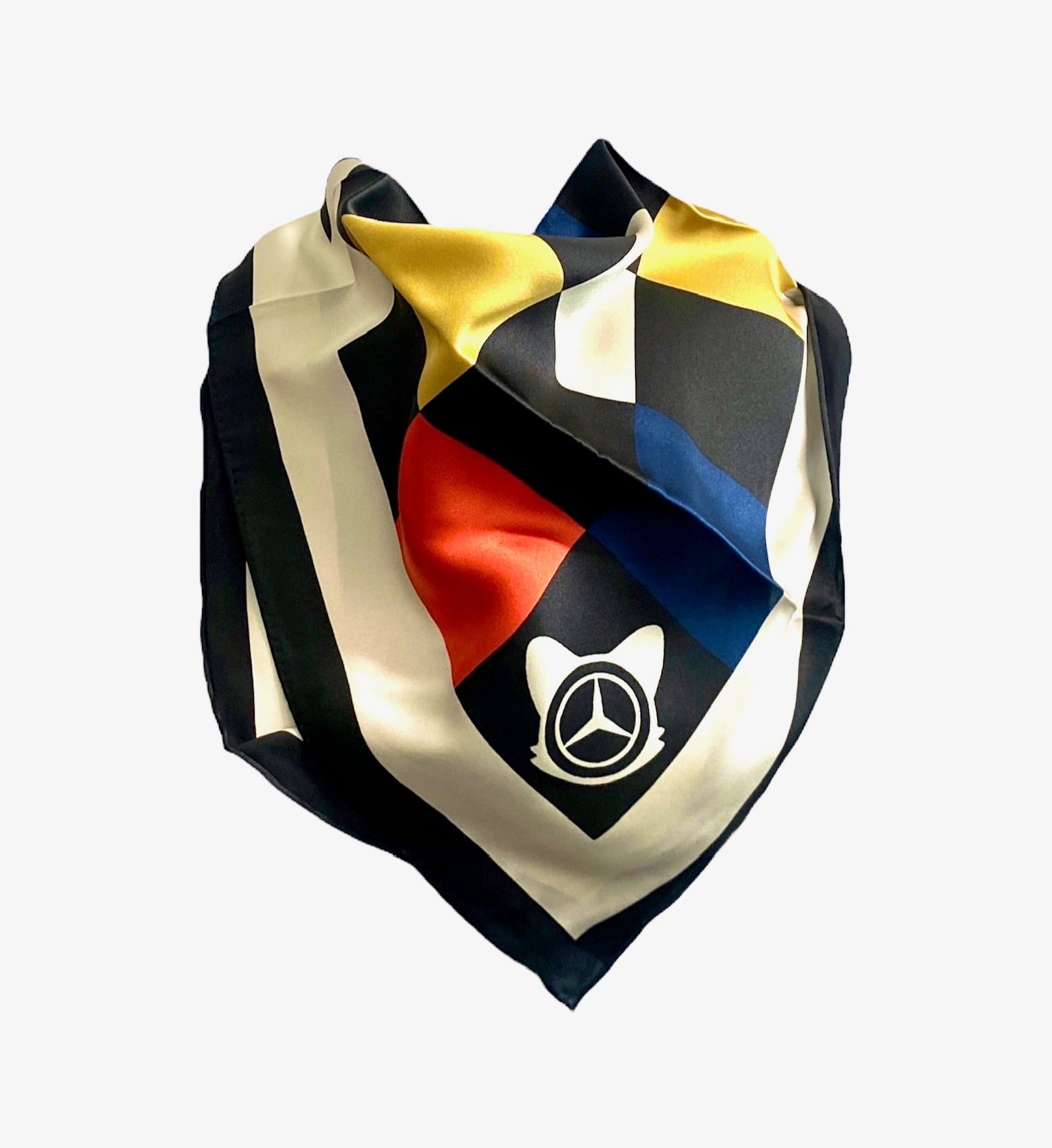 Silk Scarf, Mercedes Benz Logo