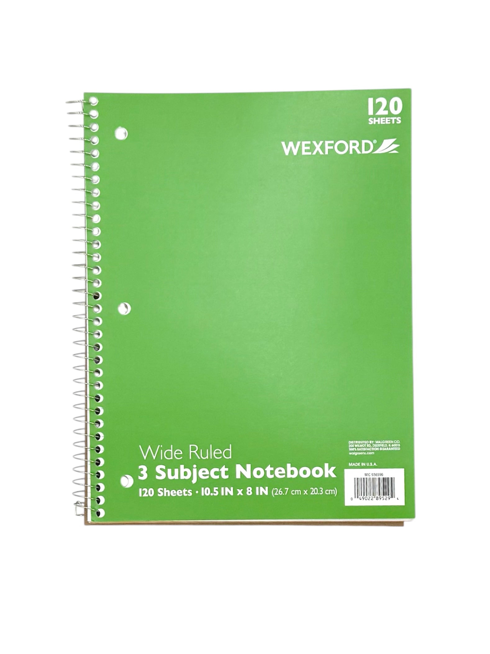 Spiral or Wireless Notebook, Full Size
