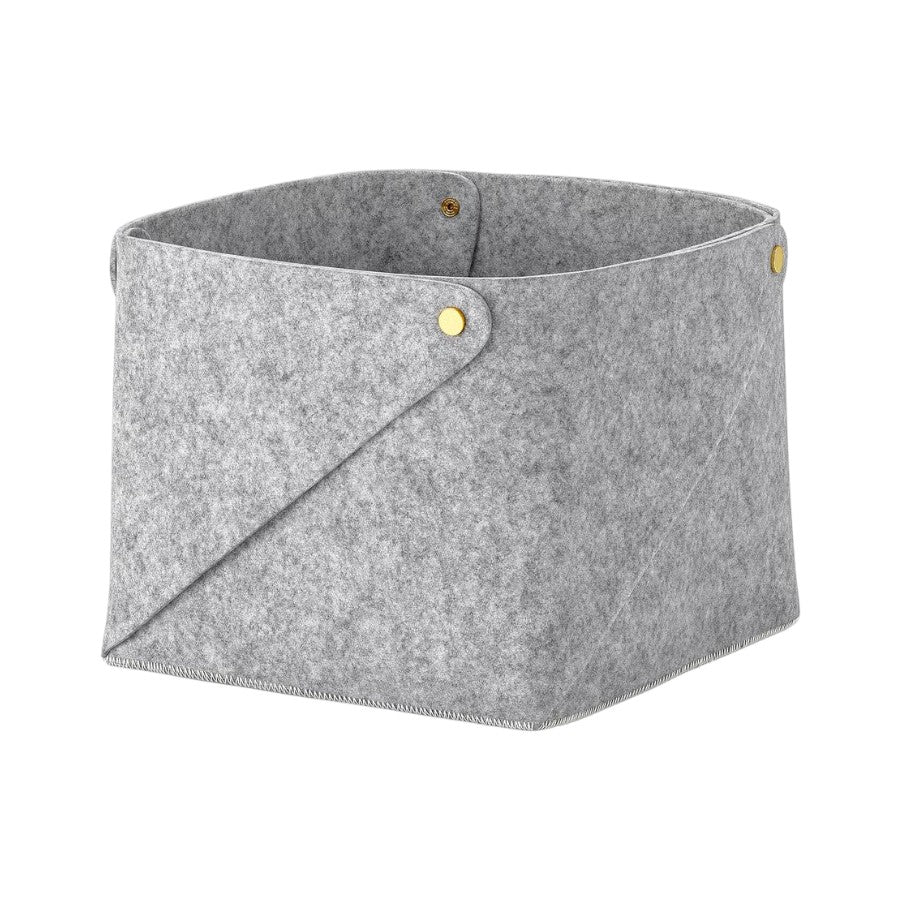 Gray Felt Basket - IKEA Pudda