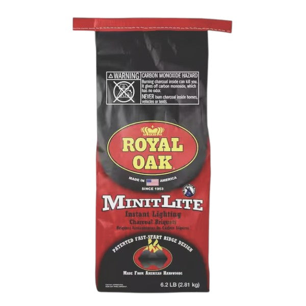 Royal Oak Minit Lite Instant Lighting Charcoal Briquets, 6.2 Lb. Bag