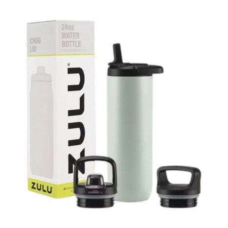 24 oz. Stainless Steel Water Bottle, Zulu Base - Case of 6