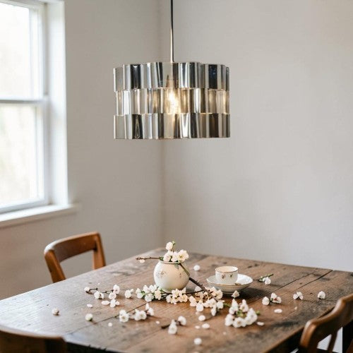 Lamp Shade, Chrome Effect, 20" - IKEA Älvstarr