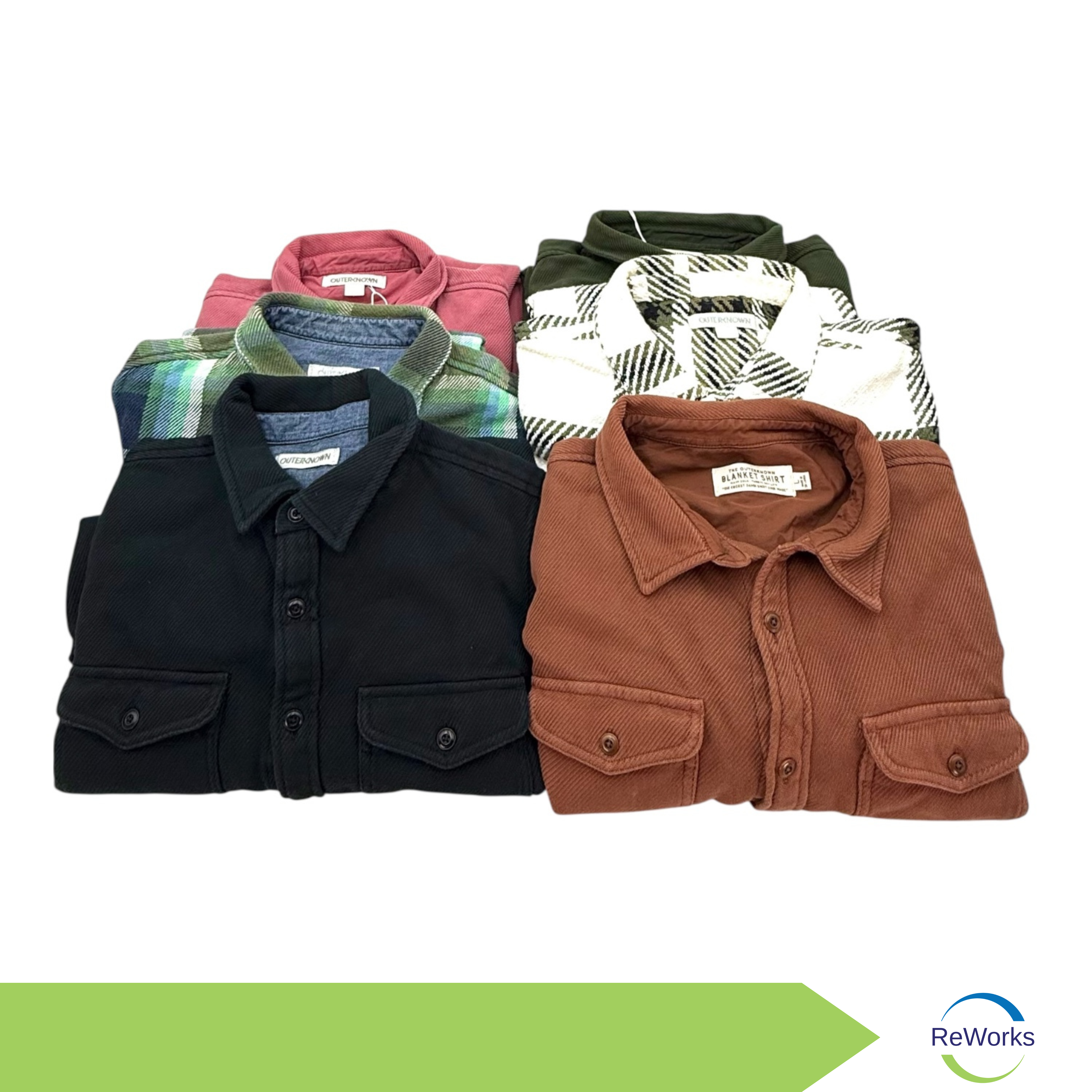 ReWorks - Button Down Blanket Shirt, Assorted Box - Outerknown Brand