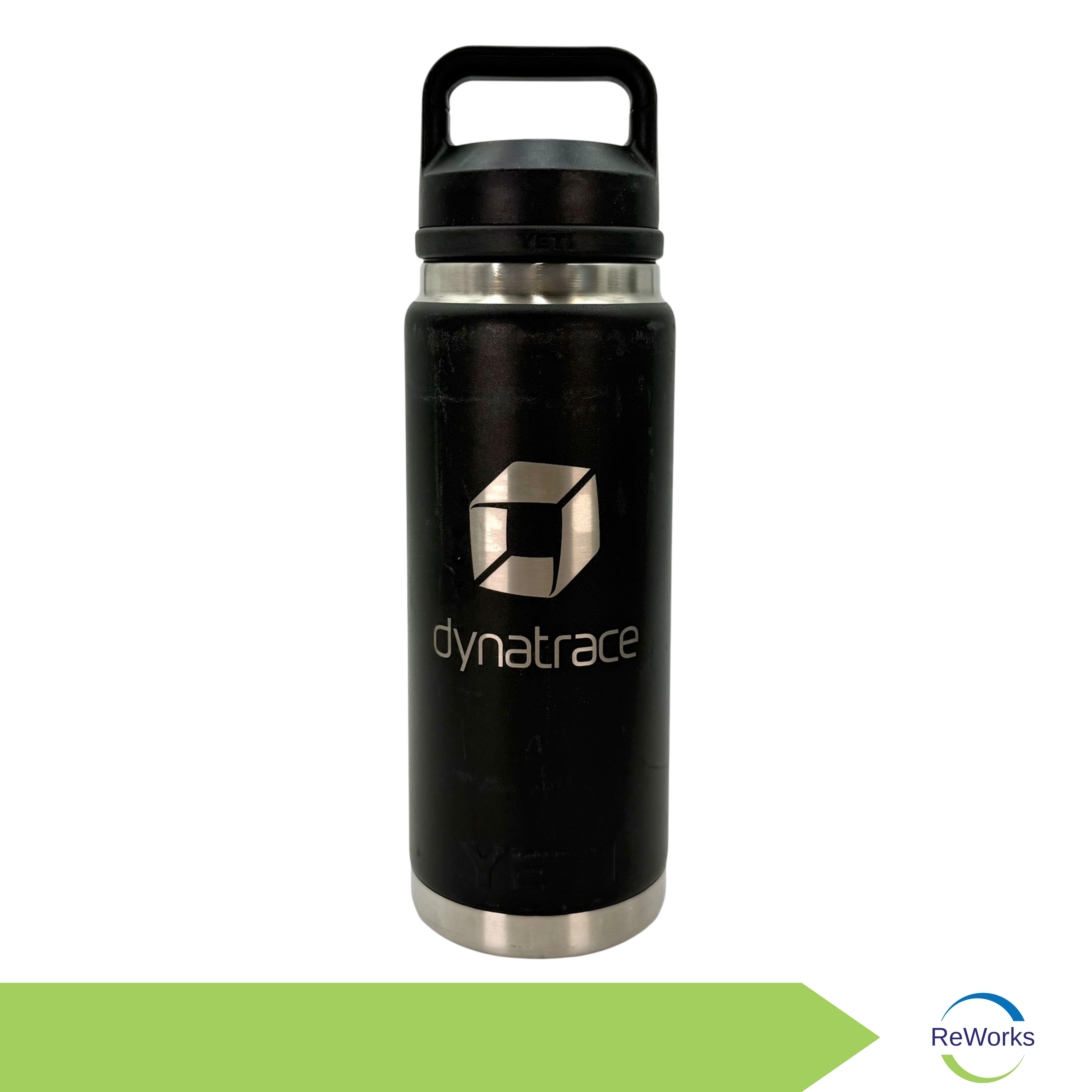 26 oz. Yeti Rambler Bottle with Chug Cap, Black - Dynatrace Branded
