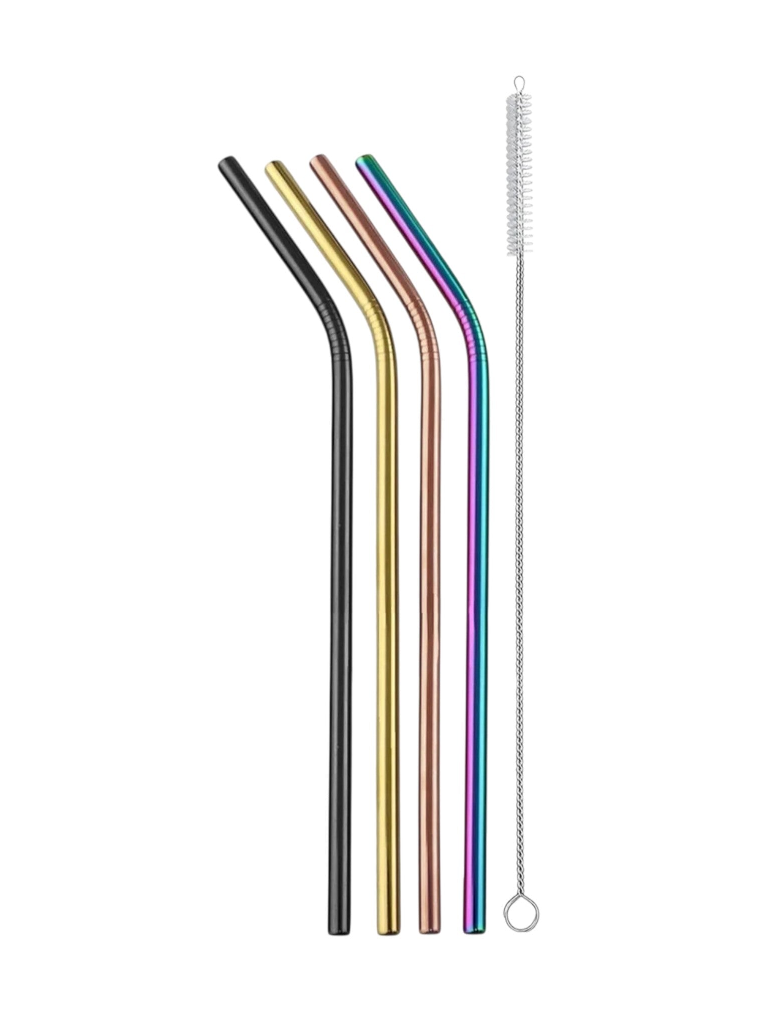 Stainless Drinking Straws, Ello Brand - Case of 12 4-Packs