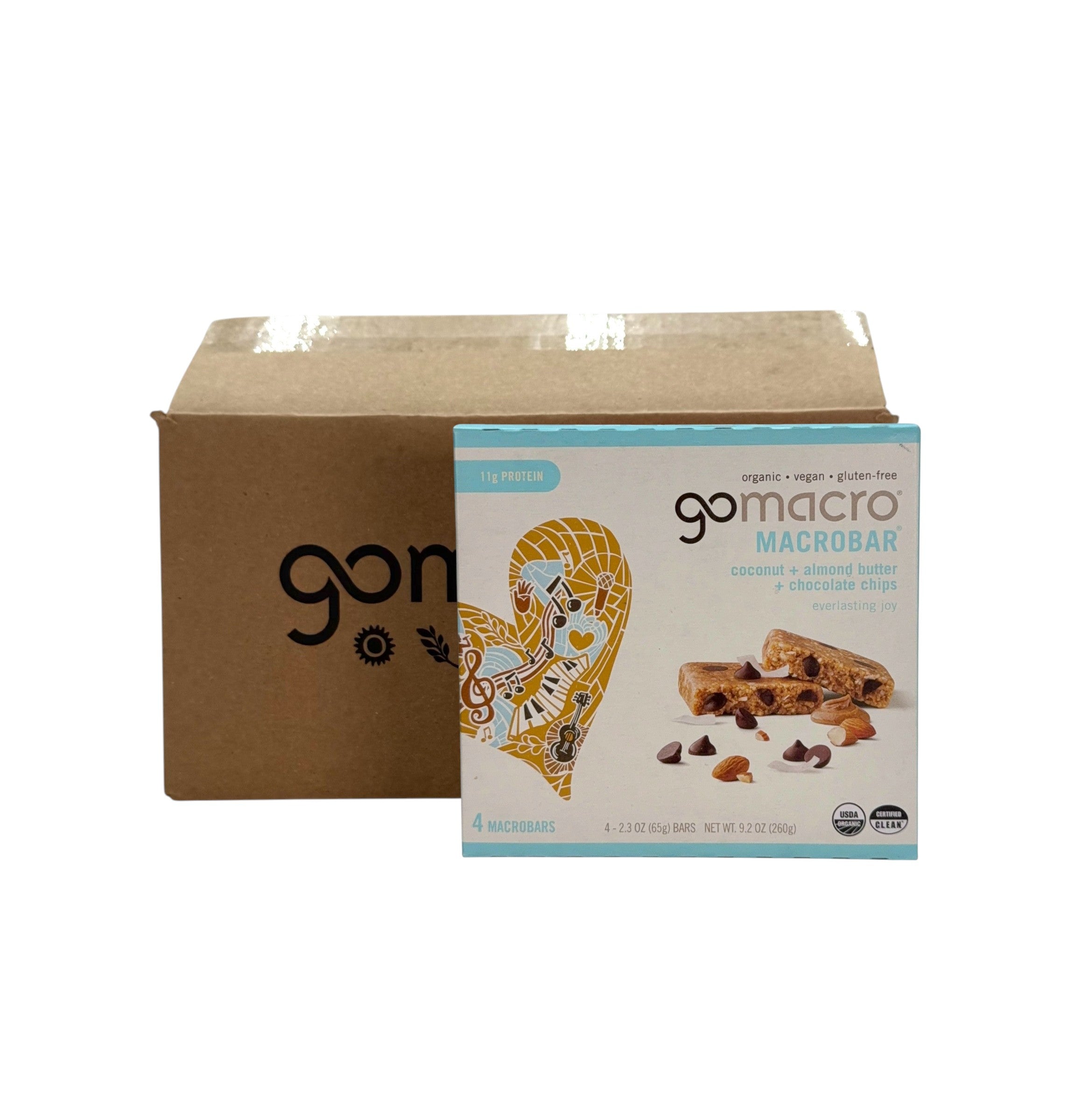 Protein Bars, Gluten Free, GoMacro Brand - Case of 28 Bars