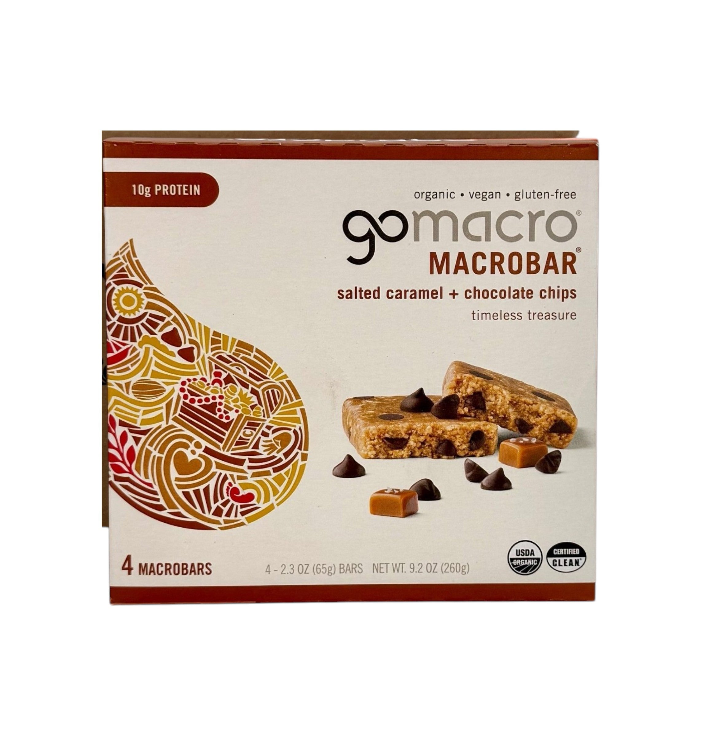 Salted Caramel + Chocolate Chips Protein Bars, Gluten Free, GoMacro Brand
