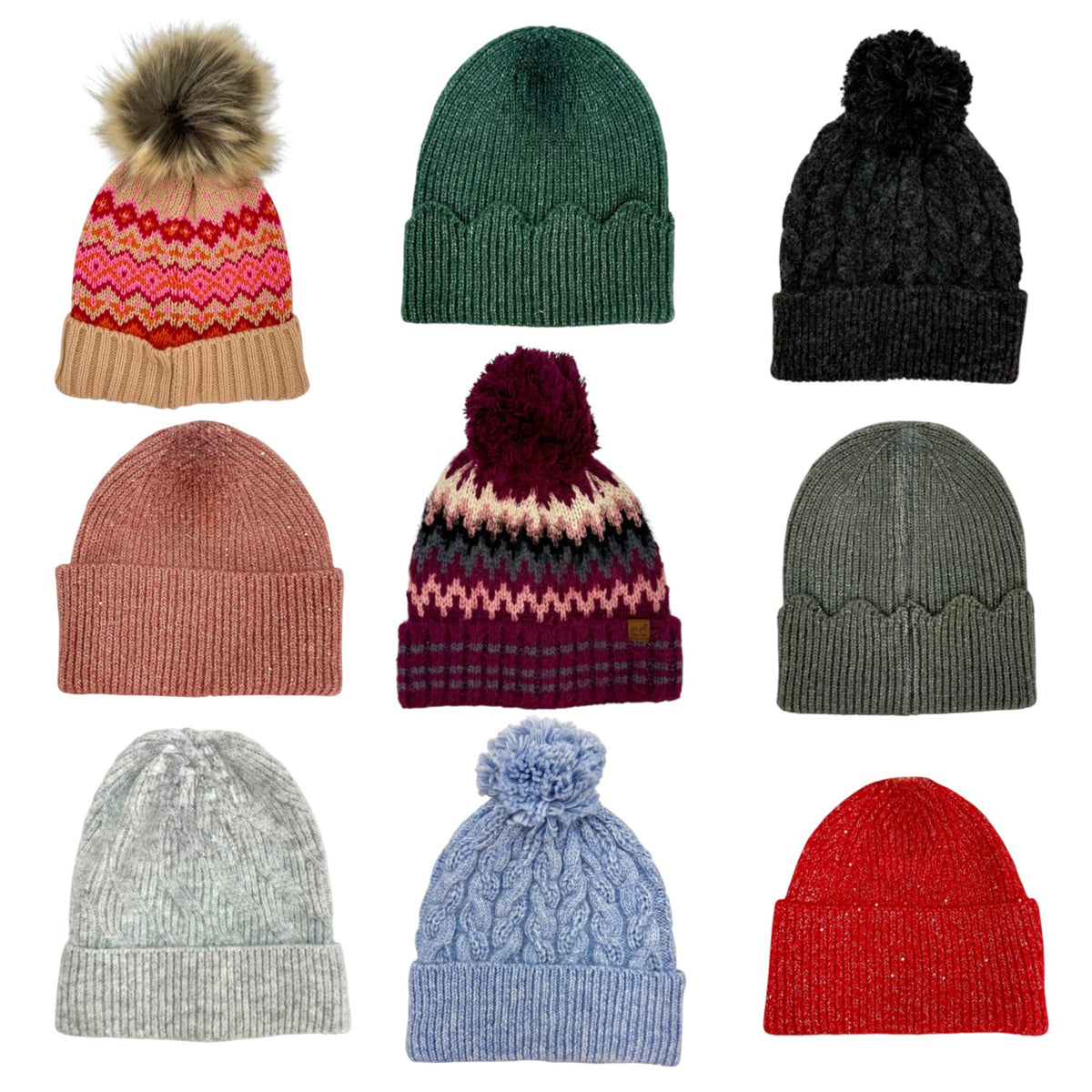 Women's Winter Hat, Assorted Colors & Styles