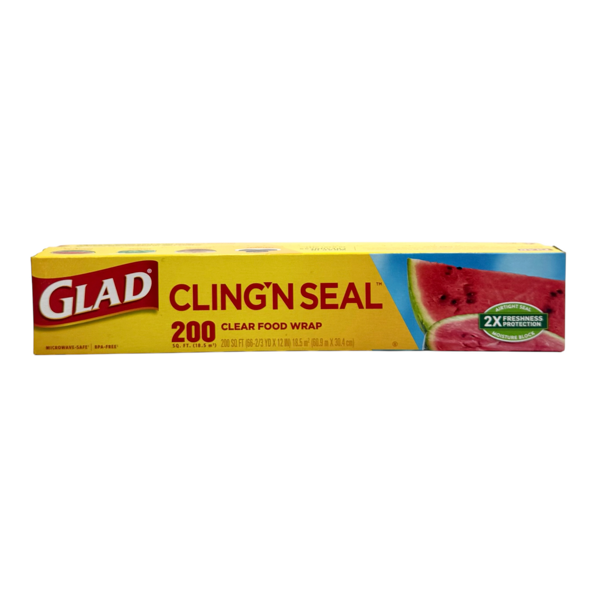 Glad Cling 'N Seal Clear Food Wrap - 200 Sq. Ft. Roll