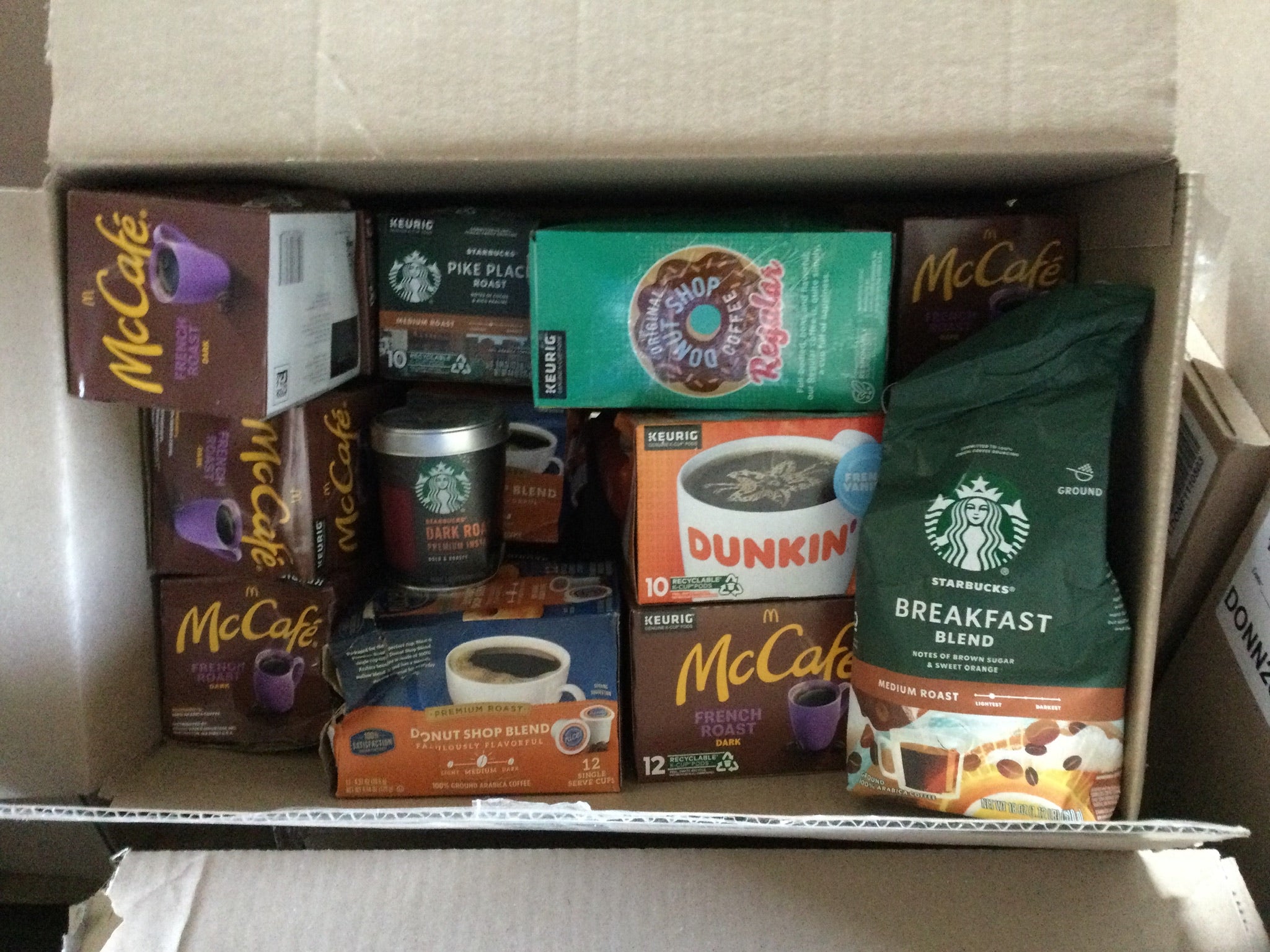 Coffee, Tea & Hot Cocoa Products: Assorted box