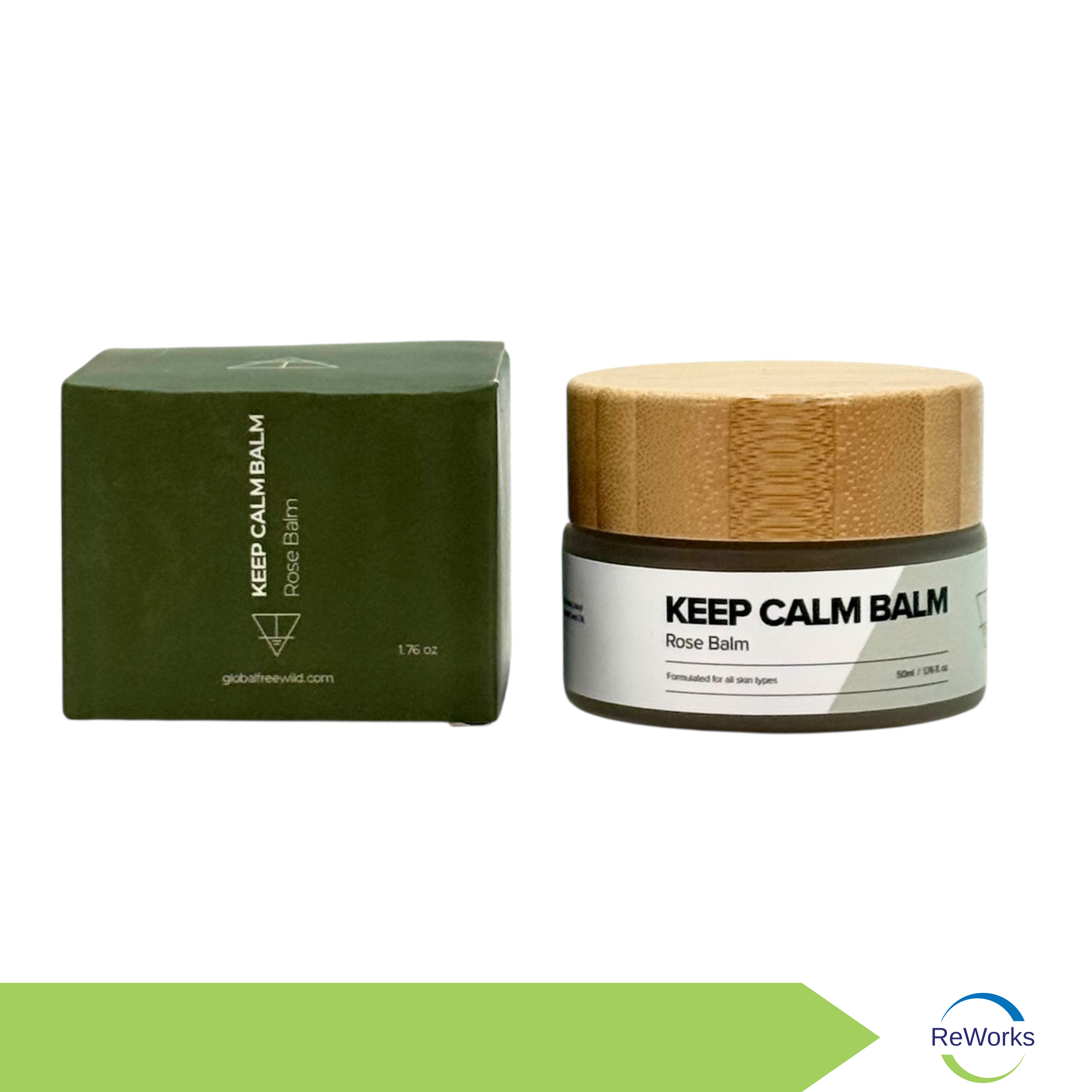 Keep Calm Rose Balm, 1.76 oz. Jar, Case of 20 Jars