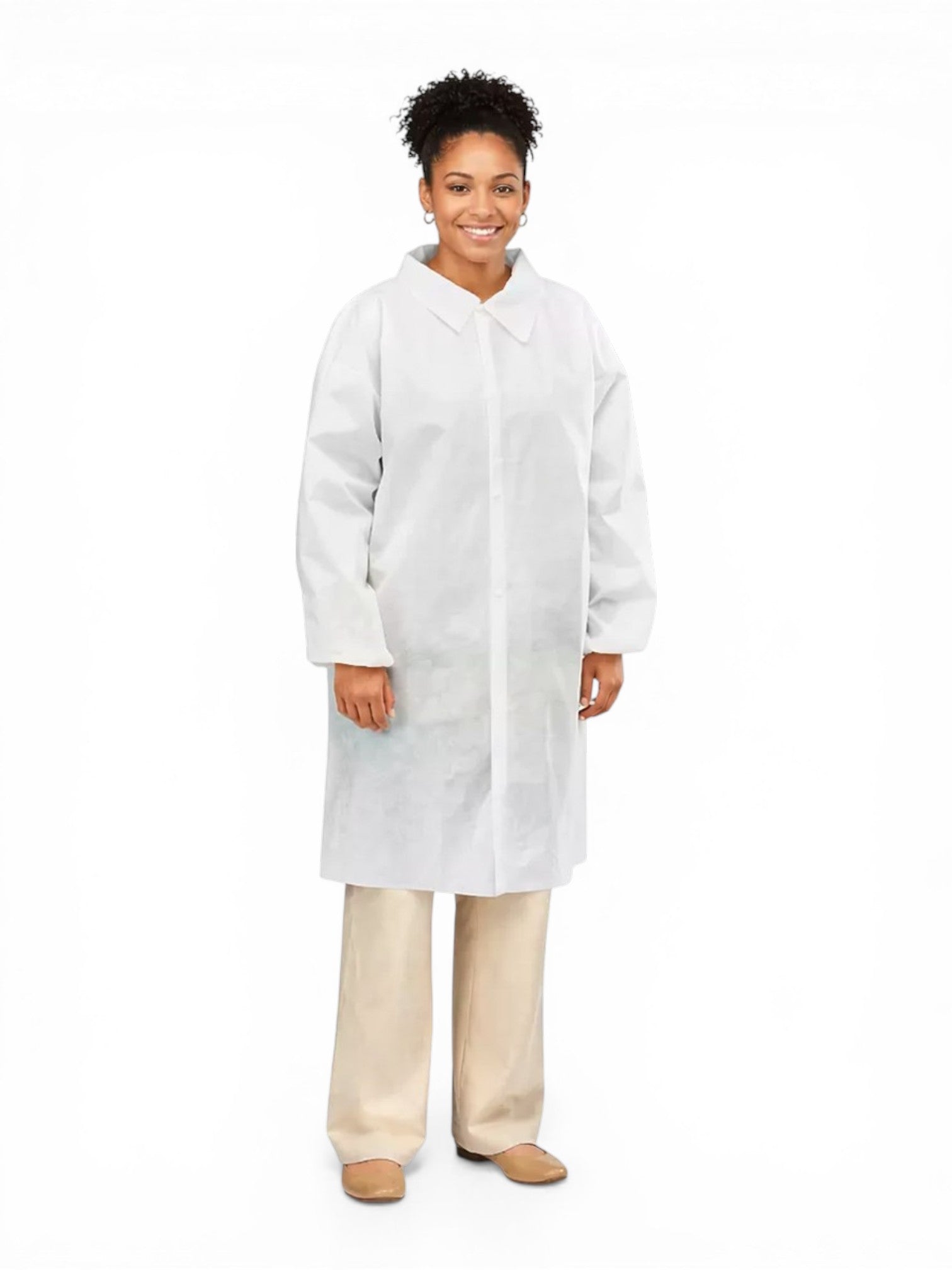 Uline Industrial Lab Coat, Case of 25 Lab Coats