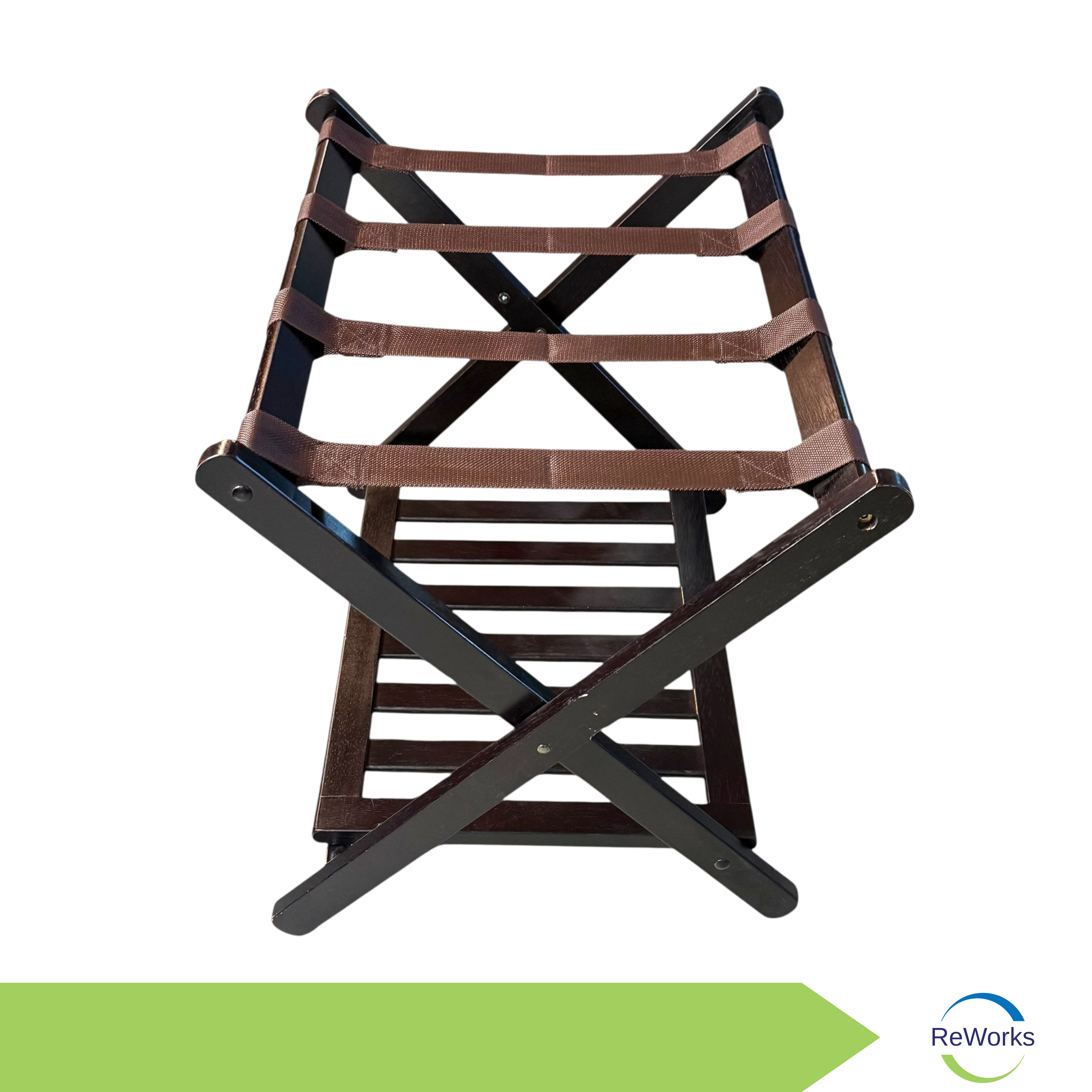 Luggage Rack With Storage Shelf