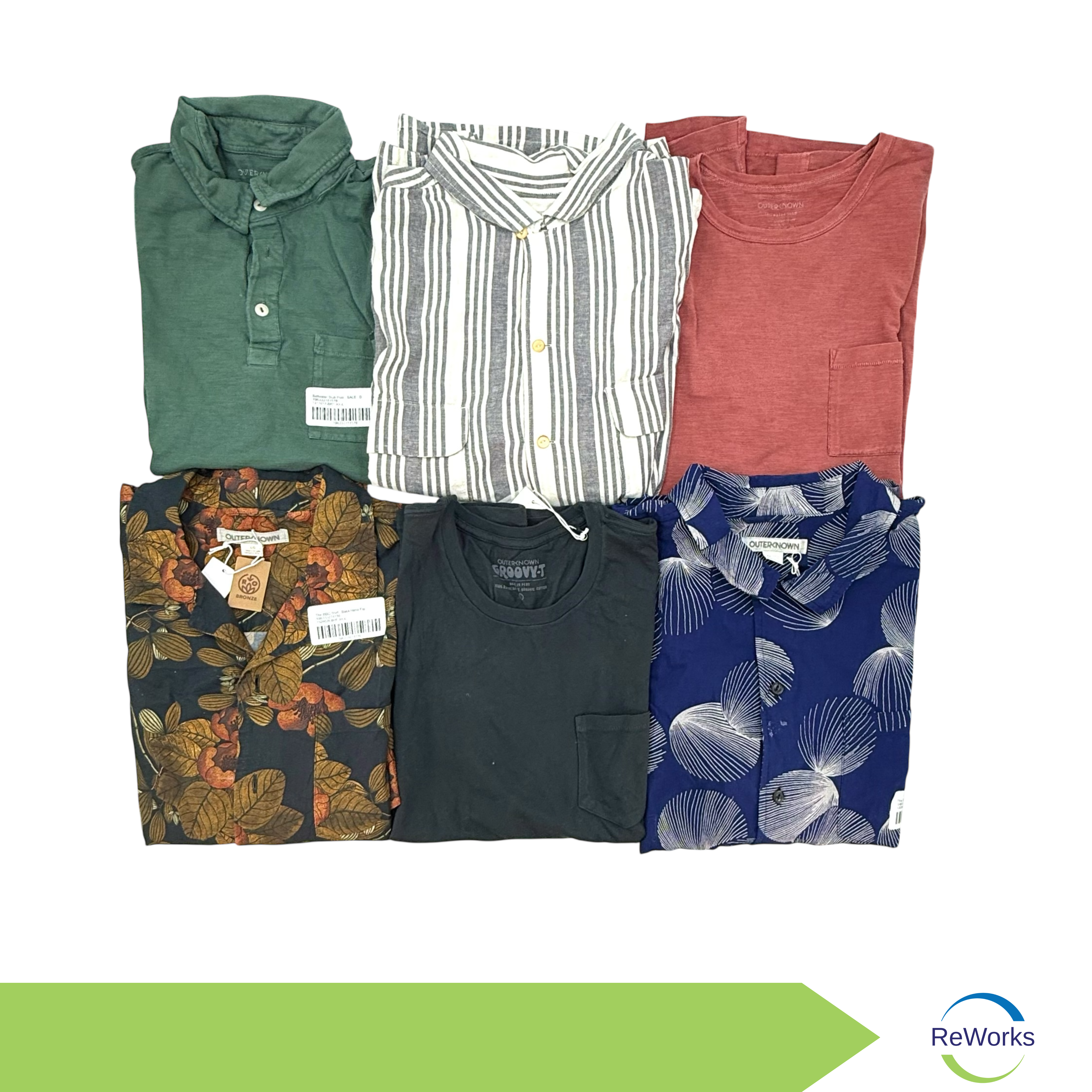 ReWorks - Short Sleeved Shirts, Assorted Box - Outerknown Brand